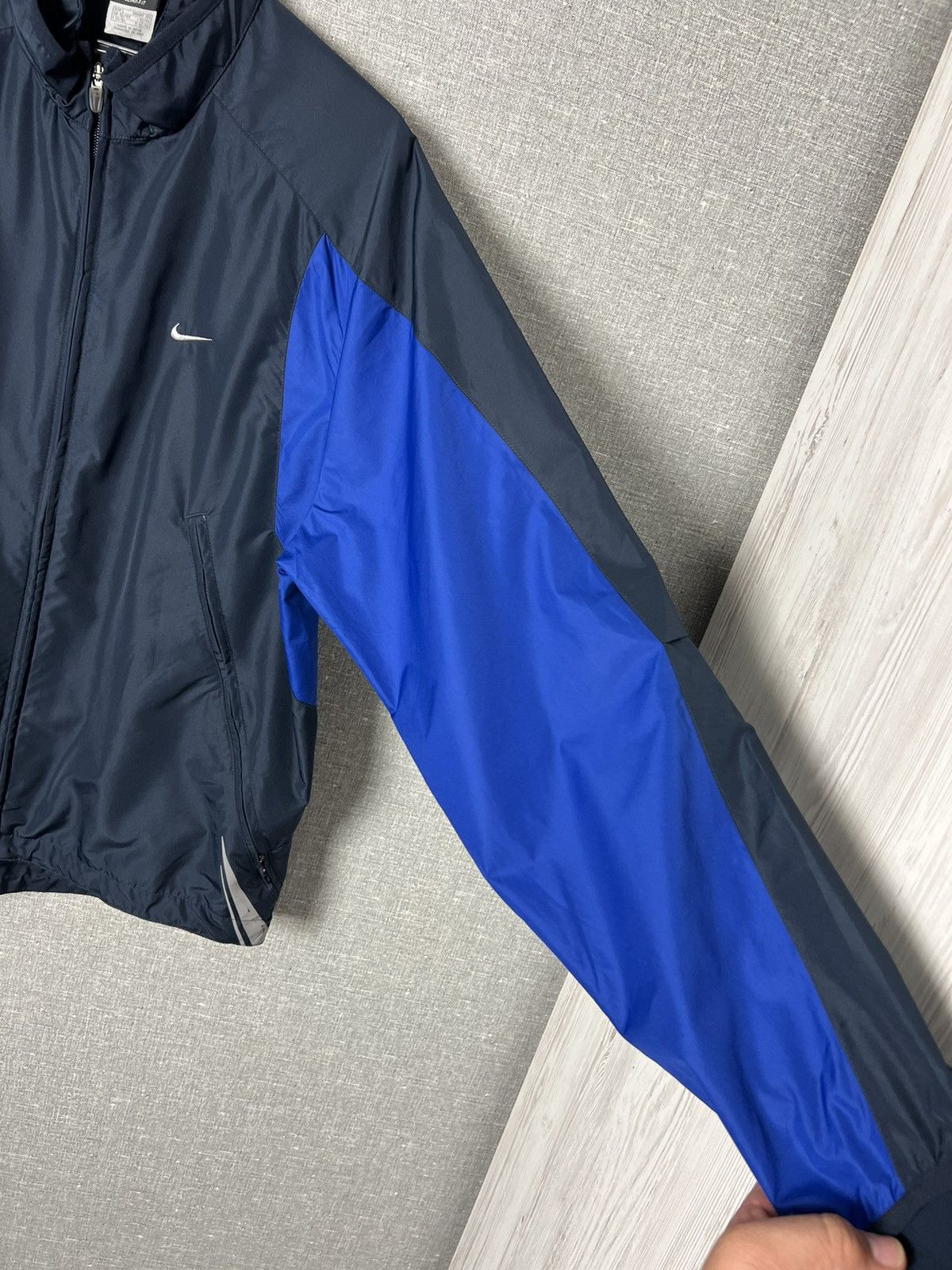 Nike Vintage Nike Swoosh Nylon Windbreaker Track Jacket Drill Size US L / EU 52-54 / 3 - 9 Thumbnail