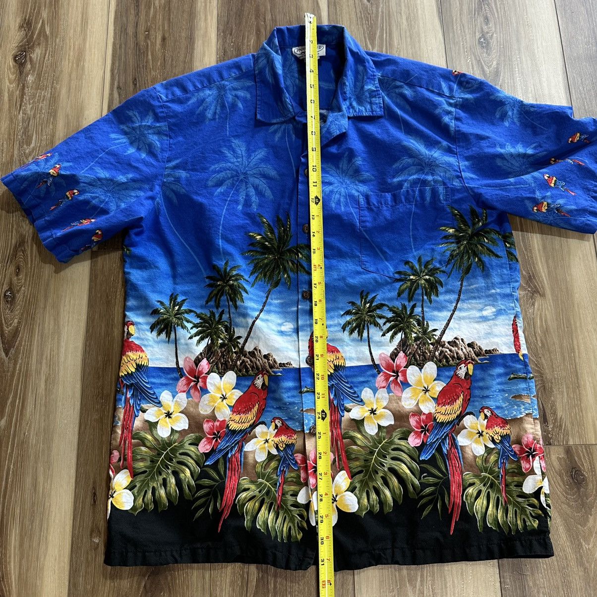 Pacific Legend × Vintage Pacific Legend Made in USA 100% Cotton Parrot Hawaiian Shirt Size US L / EU 52-54 / 3 - 6 Thumbnail