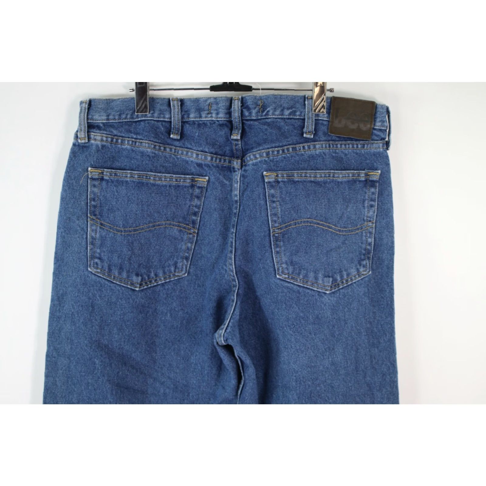 Lee Lee Jeans Main Selling Point Regular Fit Denim Straight Leg High Rise Blue 36x32 Mens Jeans 90s Color Blue Size 36x32 Mens Size US 36 / EU 52 - 4 Thumbnail