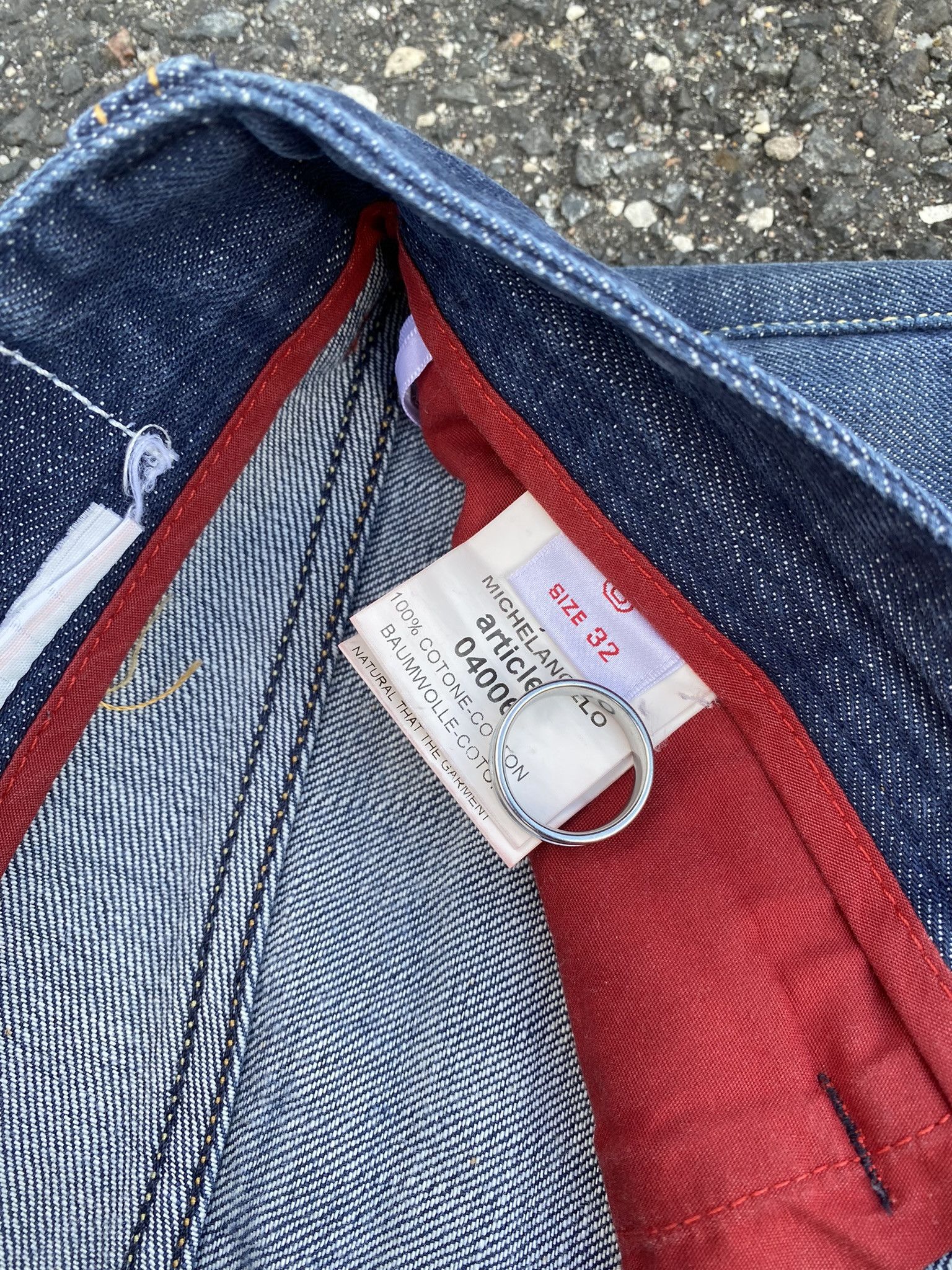 Designer SARTORIA TRAMAROSSA hand made Italy Selvedge Raw Denim Size US 32 / EU 48 - 17 Thumbnail
