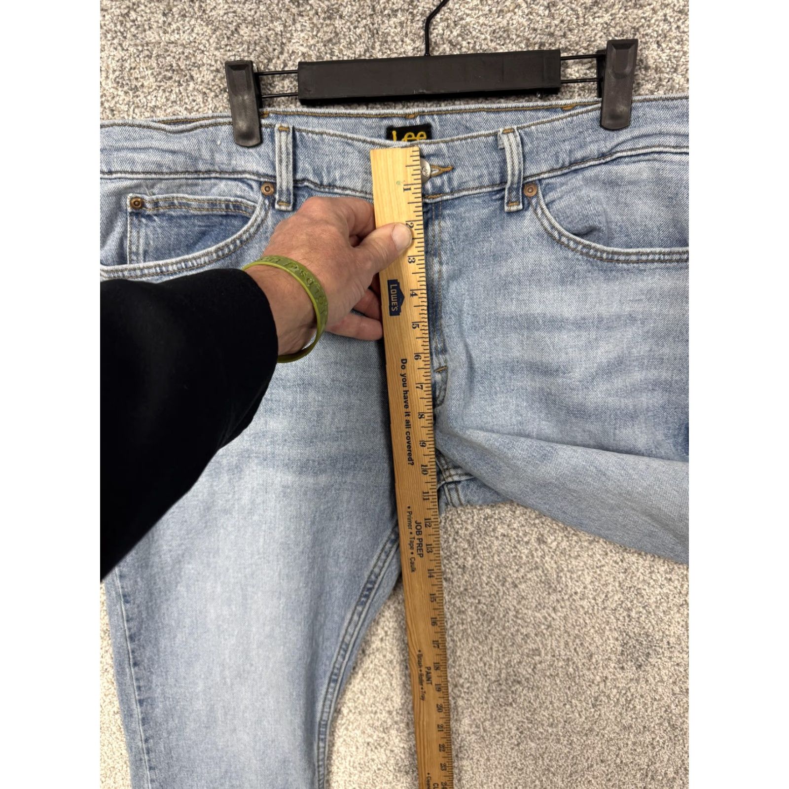 Lee Lee Jeans Mens 38x32 Slim Fit Tapered Leg Denim Blue 5-Pocket Regular Zip Fly Mid Rise Casual N/A Size US 38 / EU 54 - 5 Thumbnail