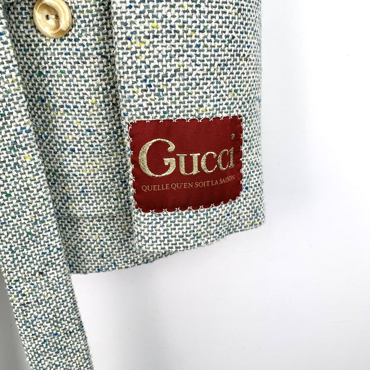 Gucci Gucci Light Green Cotton Woven Tweed Suit K26WX Size L / US 10 / IT 46 - 6 Thumbnail