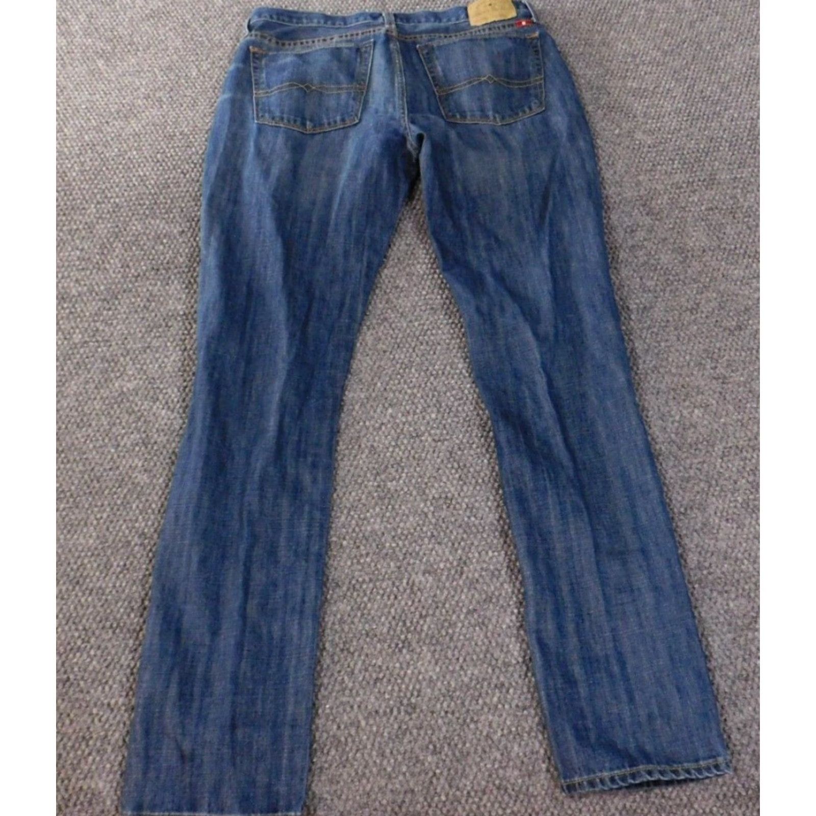 Lucky Brand Lucky Brand Jeans Mens 32x32 Blue Denim Skinny Dark Authentic Cowboy Pockets Jeans Mens Regular Inseam 32 Size US 32 / EU 48 - 6 Thumbnail
