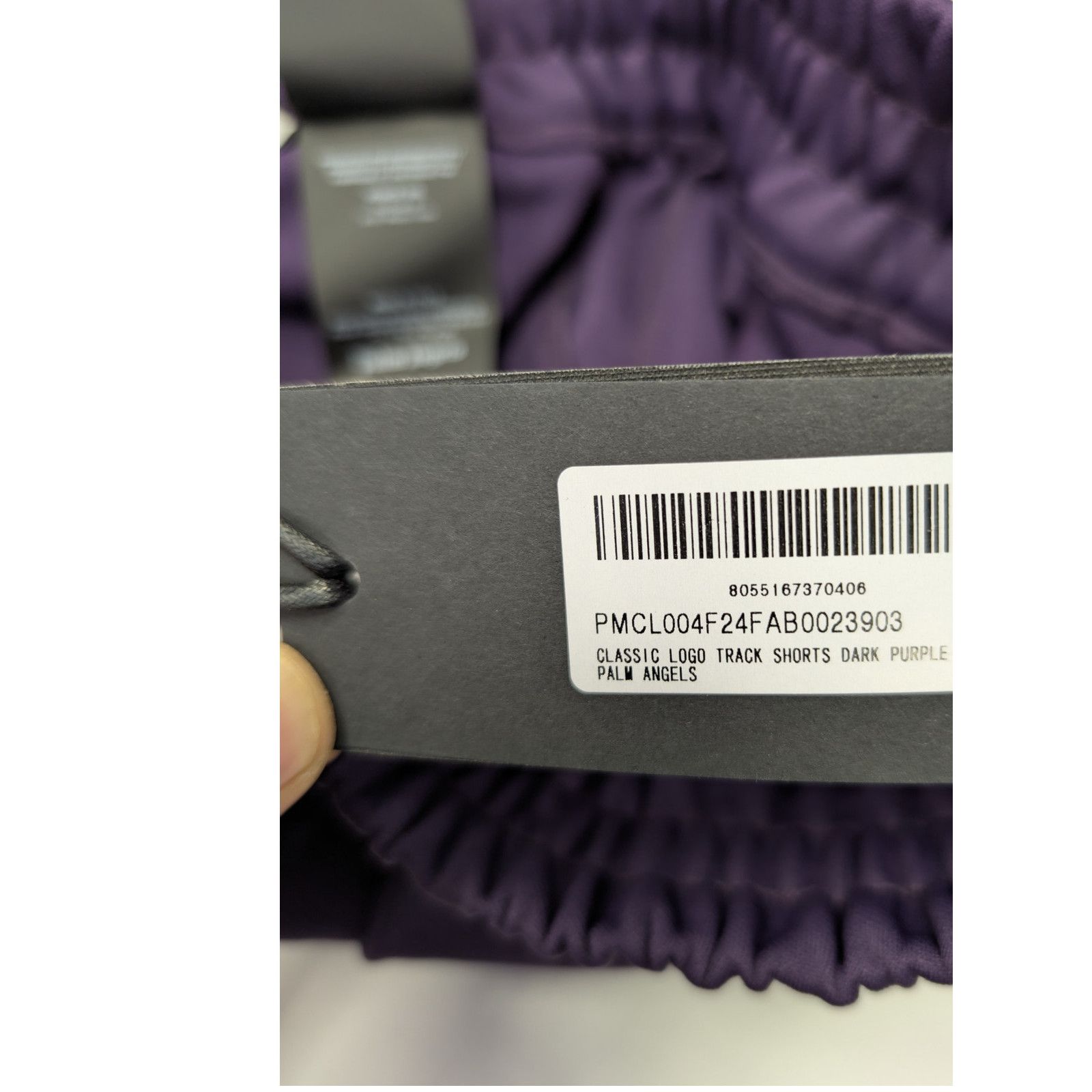 Palm Angels o1rshd1 Classic Logo Track Shorts in Dark Purple / Off-White Size US 34 / EU 50 - 20 Thumbnail