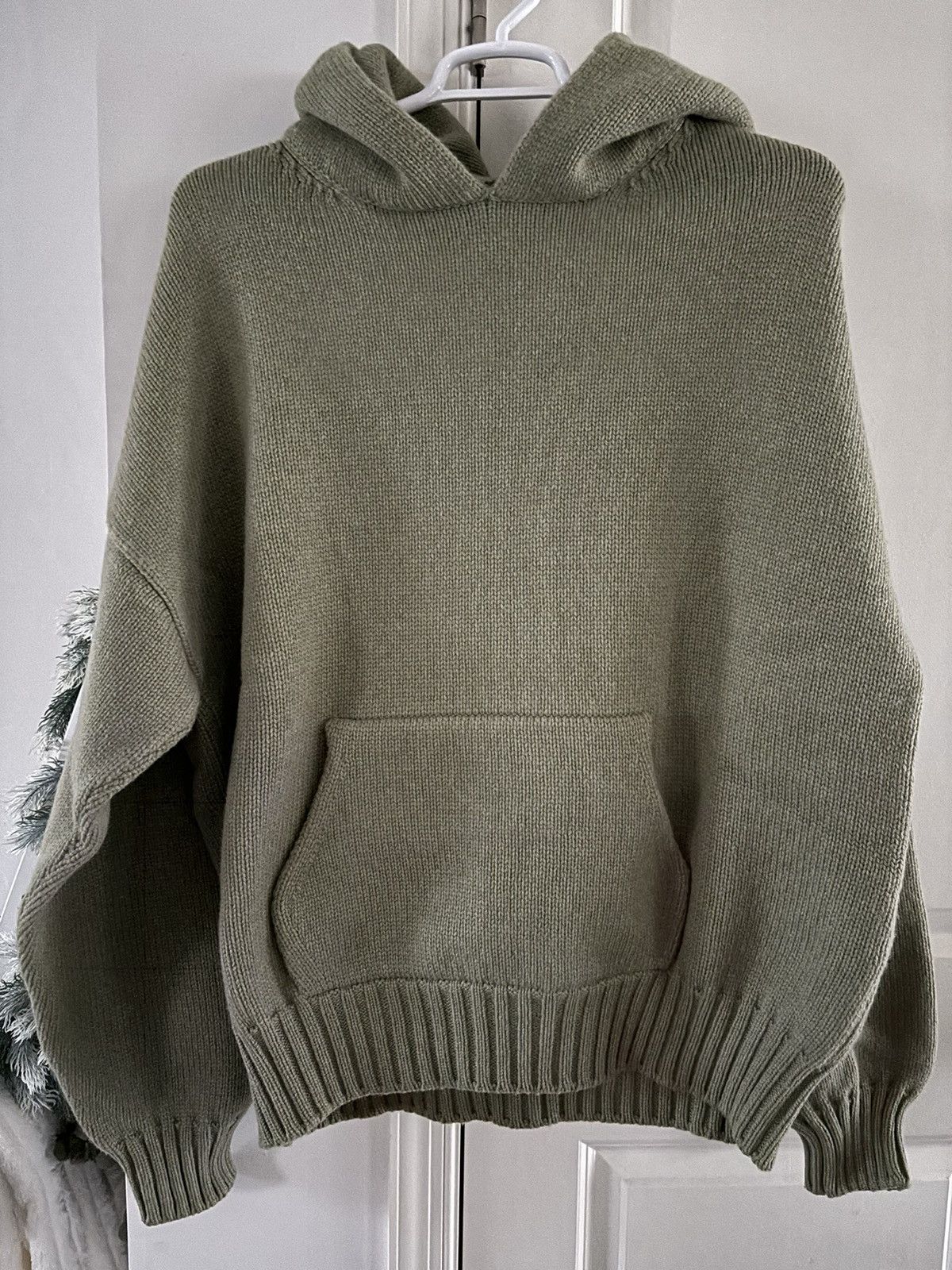Fear of God Fear of God Army Green Knit Hoodie Seventh Collection  