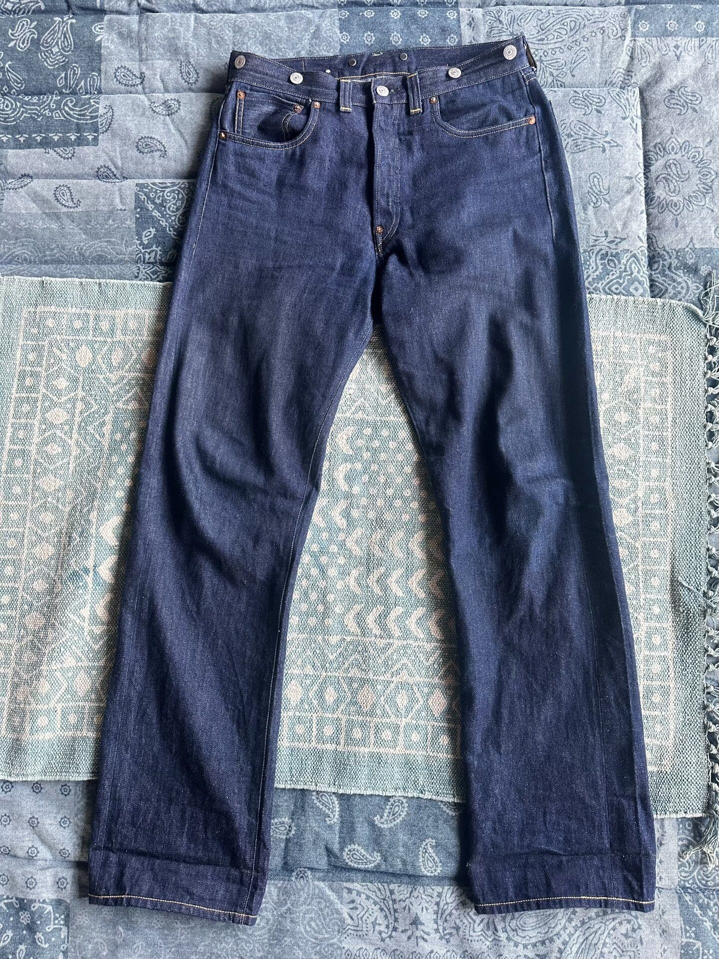 LVC Vintage Levi's White Denim Pants Size US 31 - 1 Thumbnail
