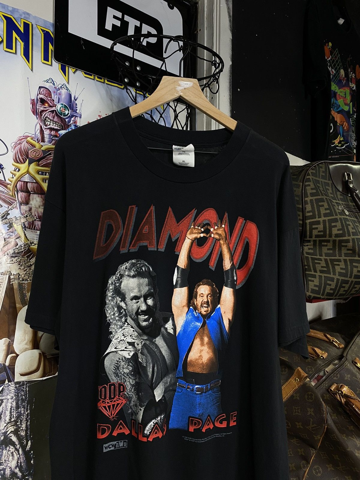 Vintage 90’s Vintage Diamond Dallas Page Wcw Wresting Shirt 2XL Size US XXL / EU 58 / 5 - 7 Thumbnail