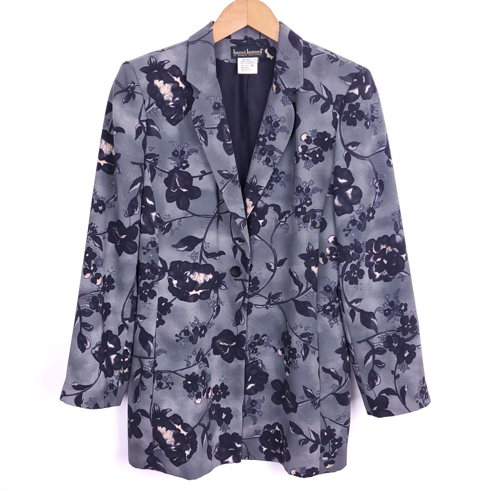 Harve Benard Vintage Harve Benard Floral Blazer Jacket Print 10 Size L / US 10 / IT 46 - 1 Thumbnail