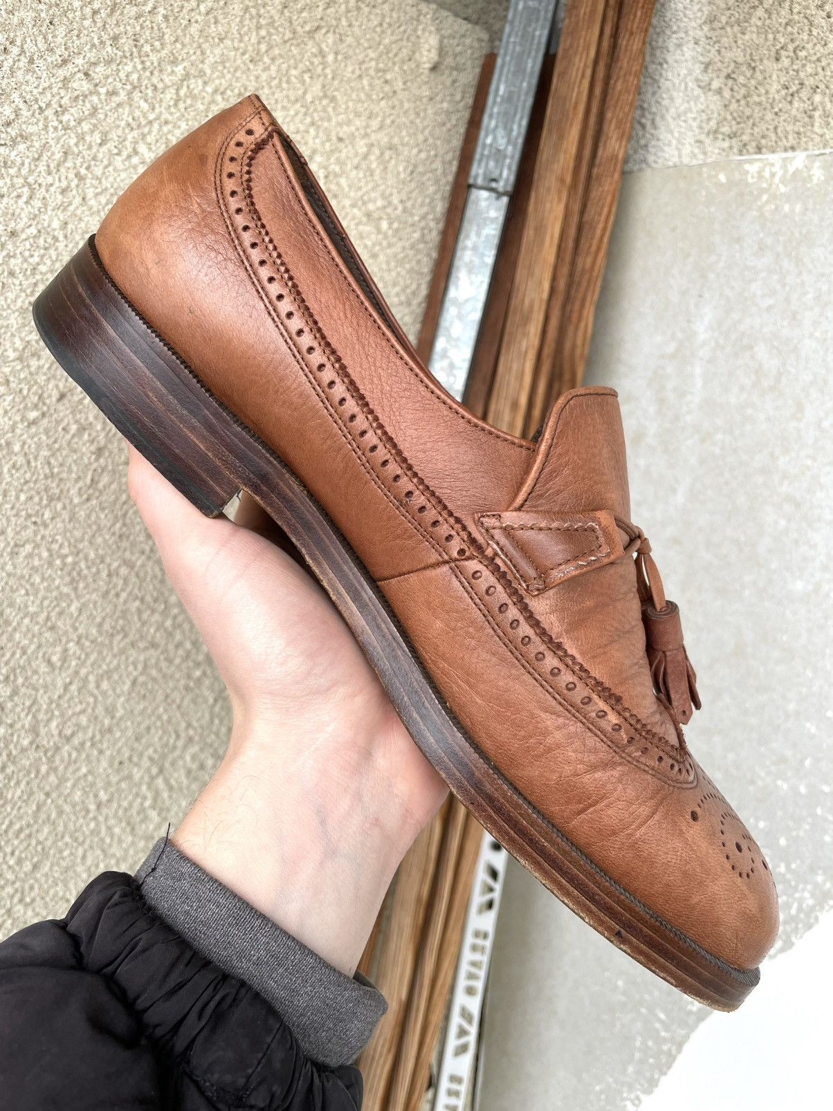 Bally Bally Suisse Leather Tassel Loafers Brogue Size 9.5 Brown Size US 9.5 / EU 42-43 - 22 Thumbnail