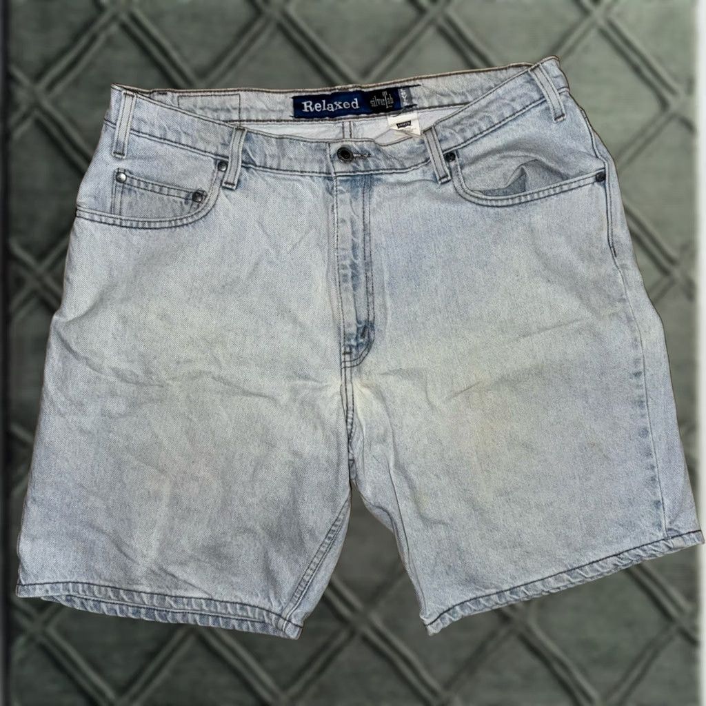 Levi's VINTAGE Levi's Silvertab Shorts Mens 38 Light Wash Blue Denim Relaxed Fit 90s Size US 38 / EU 54 - 1 Thumbnail