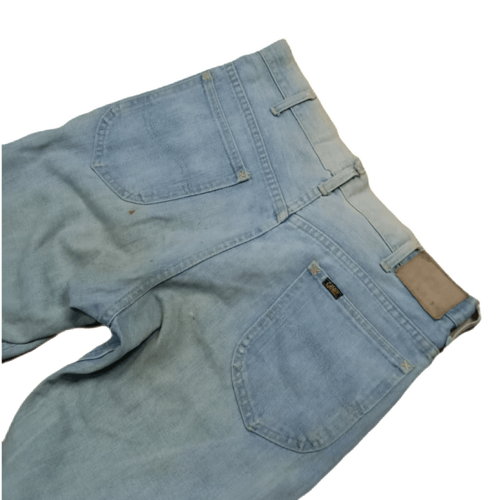 Lee 🇺🇸 Vintage Late 70s Lee Distressed Denim Pant Size US 32 / EU 48 - 4 Thumbnail