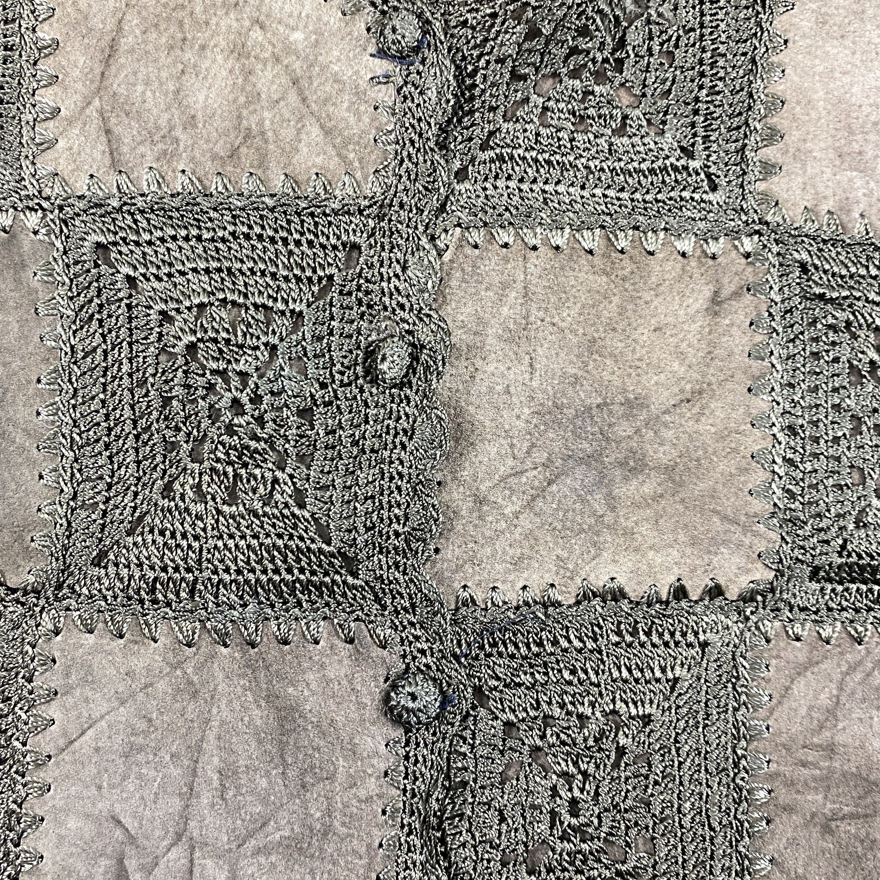 Japanese Brand Vintage Champaign Leather And Knitted Vest Jacket- J233 Size US S / EU 44-46 / 1 - 7 Thumbnail