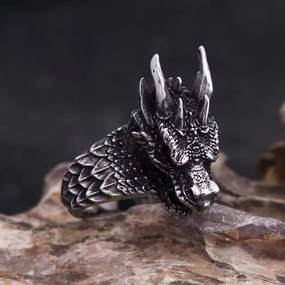 Jewelry × Vintage Vintage Goth Dragon Ring Size ONE SIZE - 3 Thumbnail