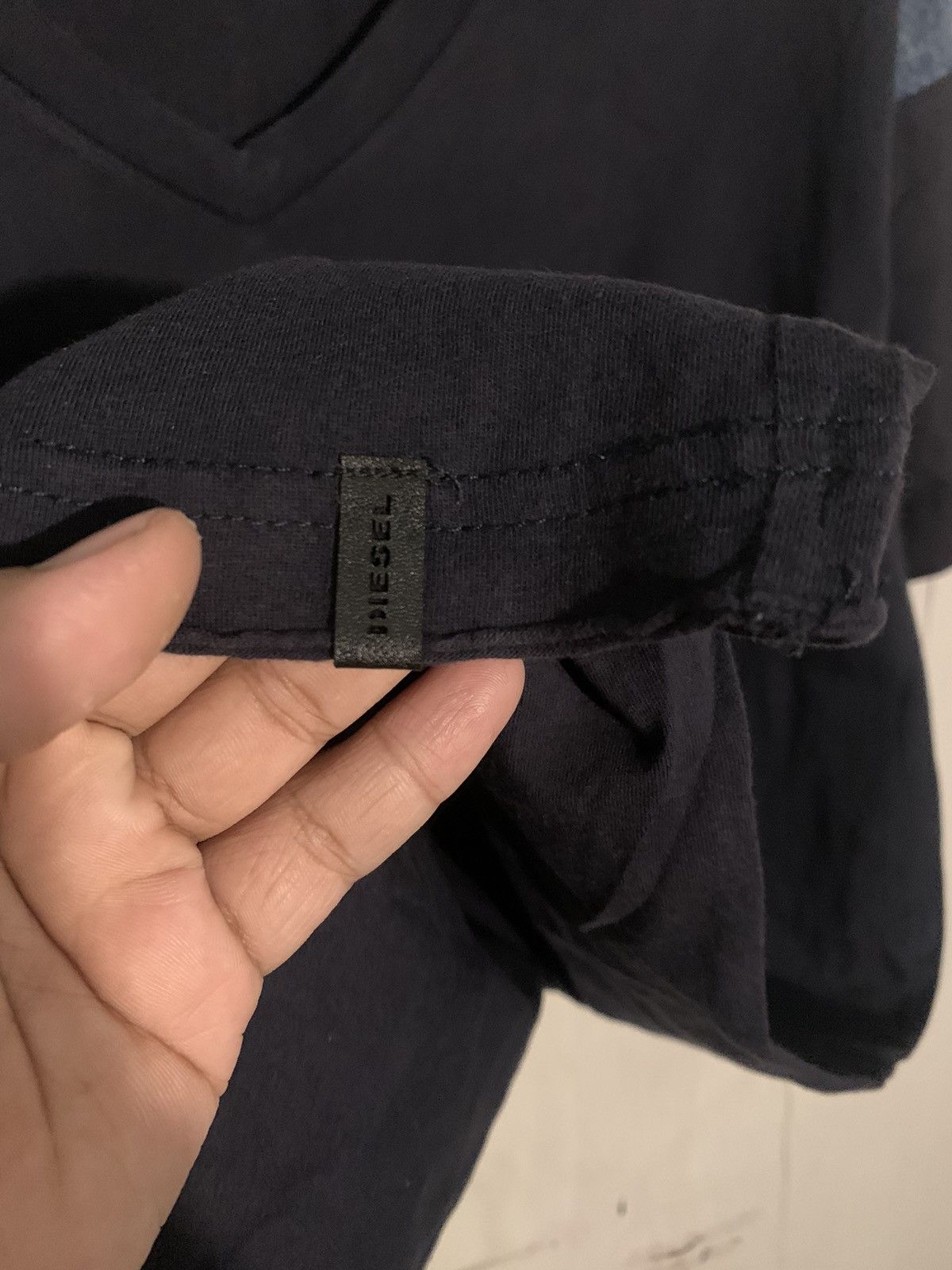 Diesel Diesel denim lining tee y2k styel Size US XL / EU 56 / 4 - 7 Thumbnail
