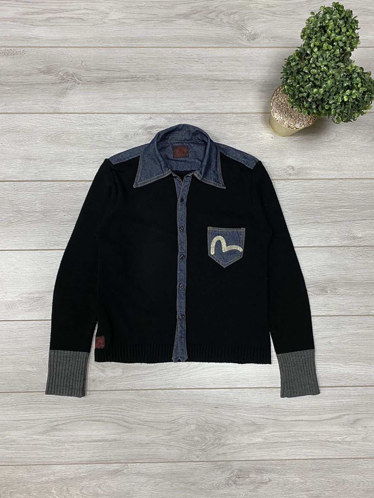 Evisu Evisu wool denim RARE seagull shirt buttons pocket Size US M / EU 48-50 / 2 - 1 Thumbnail