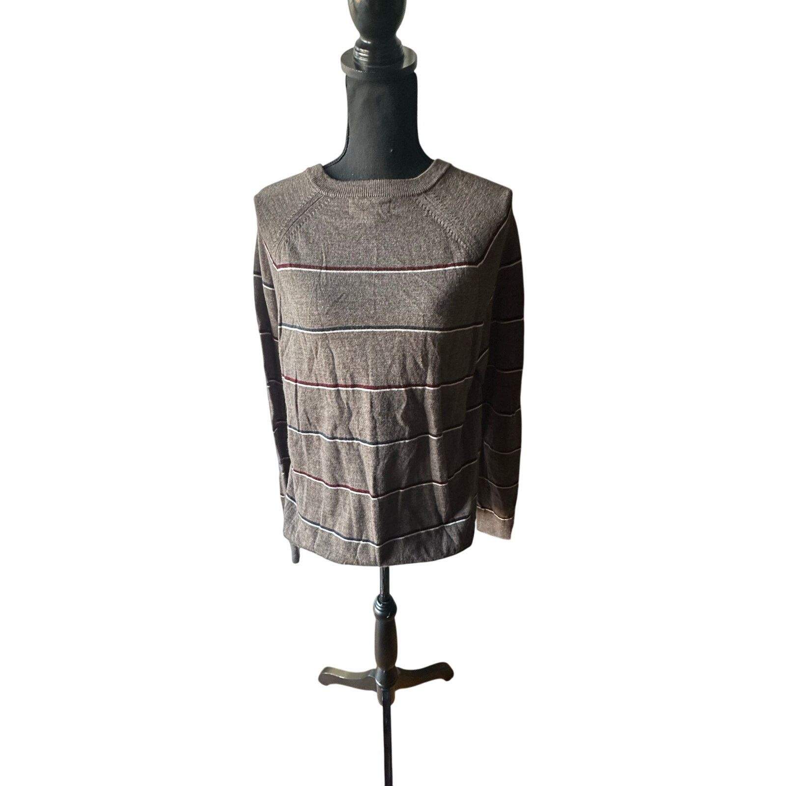 Banana Republic Banana Republic Men’s Striped Merino Wool Sweater Size US L / EU 52-54 / 3 - 5 Thumbnail