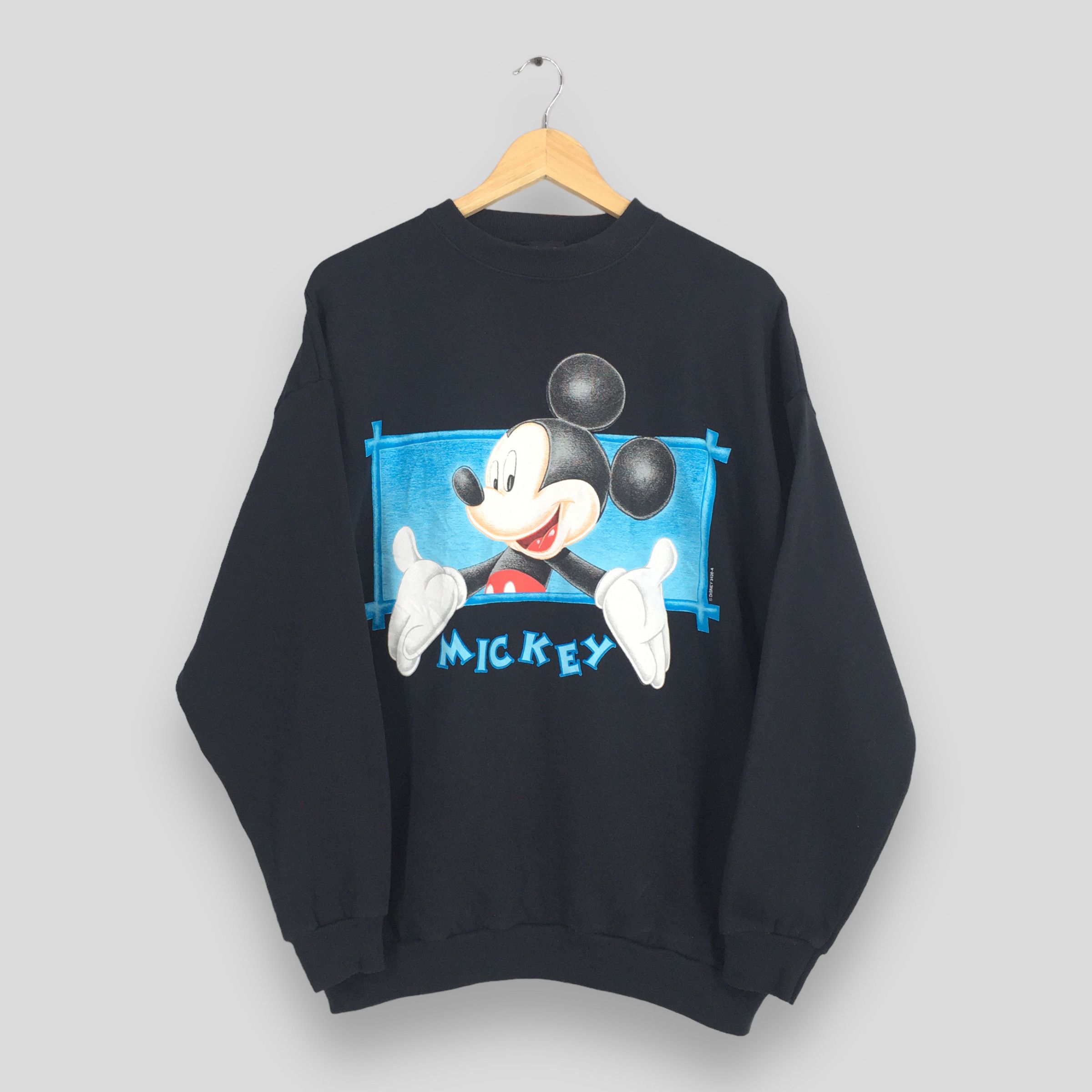 Disney Vintage Mickey Mouse Black Sweatshirt XLarge Size US XL / EU 56 / 4 - 1 Thumbnail