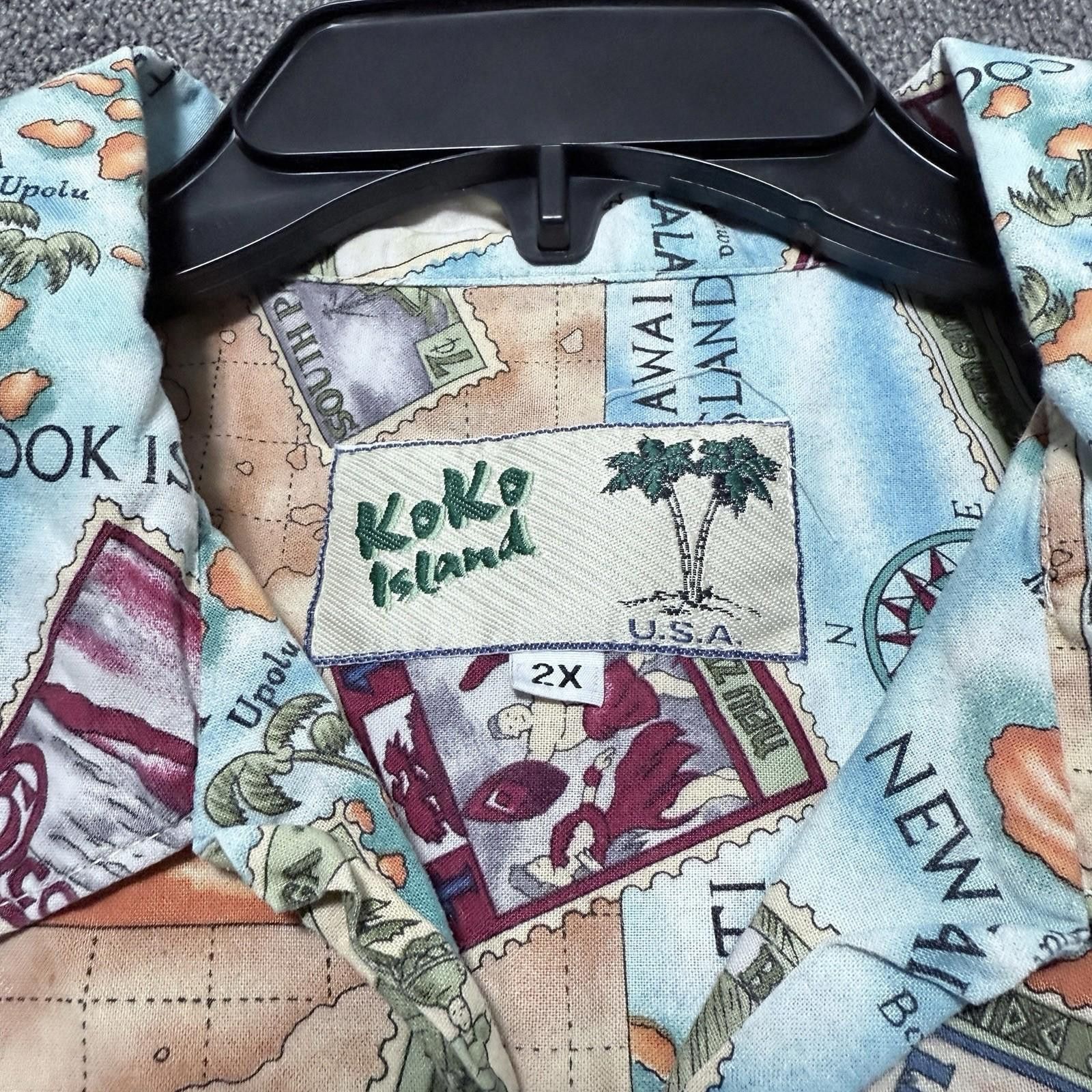 Other Rare VTG Koko Island Mens Hawaiian SS Shirt 2XL Australia NZ Size US XXL / EU 58 / 5 - 2 Thumbnail