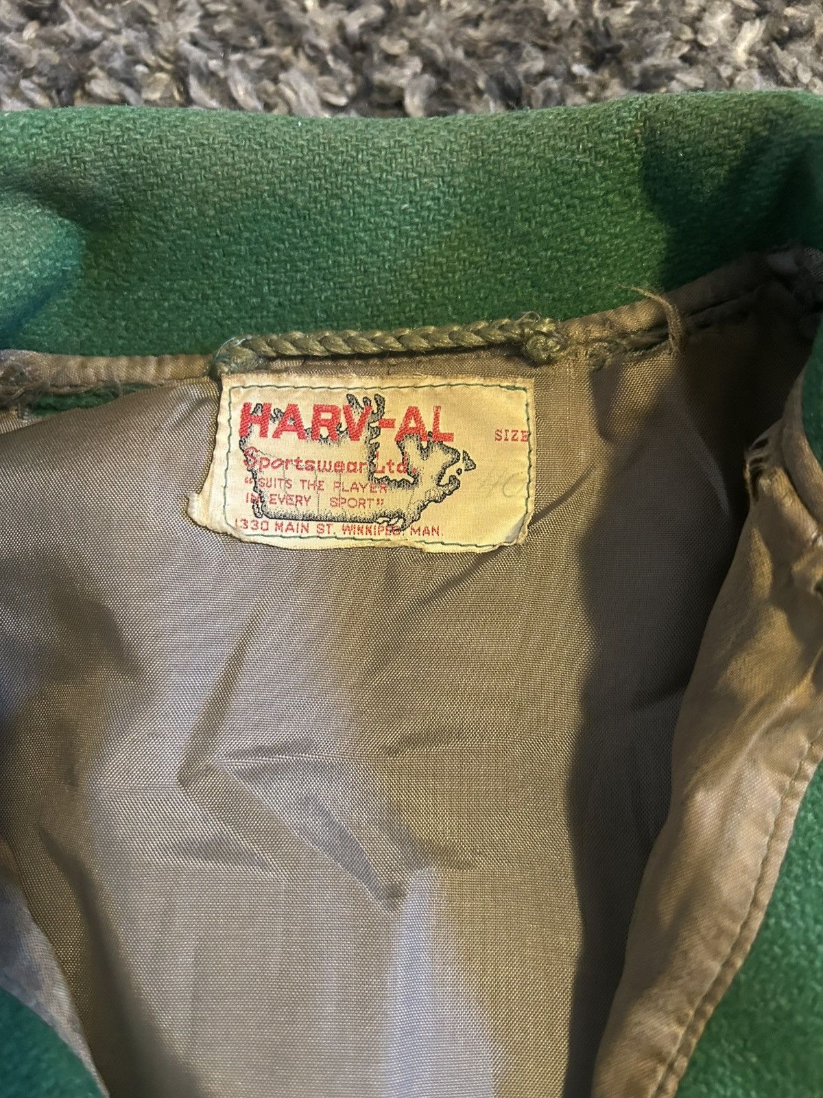 Other 1950’s Green Varsity Wool Letterman Jacket MHS Size US M / EU 48-50 / 2 - 3 Thumbnail