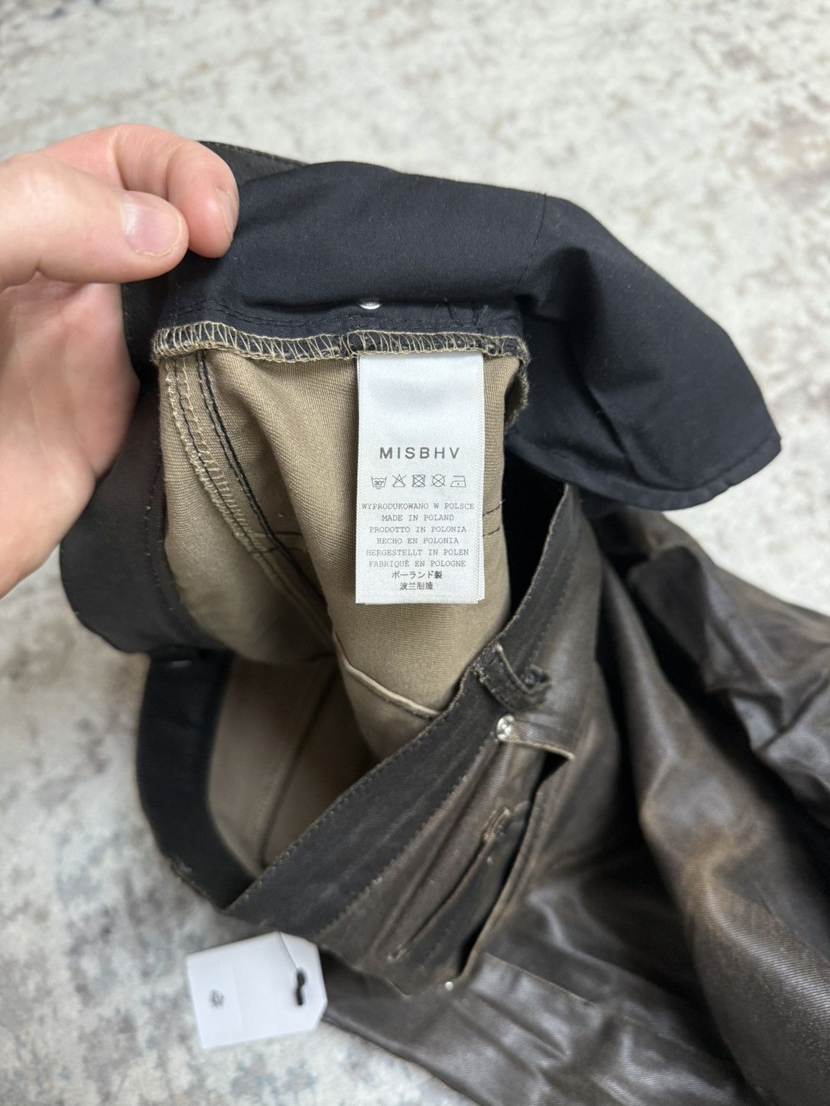 Misbhv Misbhv Black Ruched Bootcut Pants Size US 33 - 9 Thumbnail