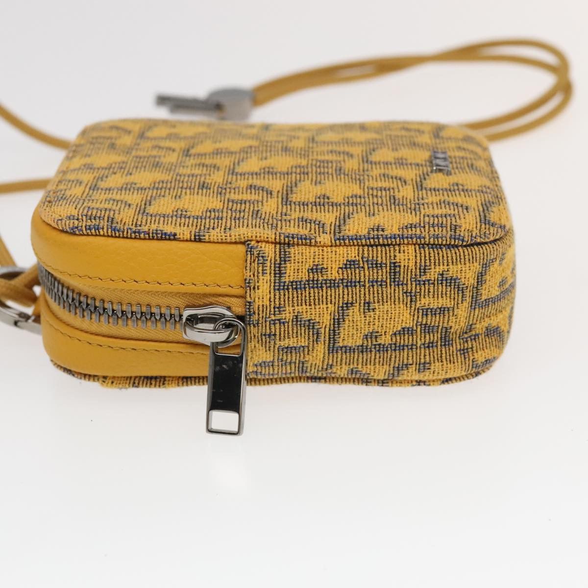 Dior DIOR Trotter Canvas Shoulder Bag Yellow Silver Size ONE SIZE - 5 Thumbnail