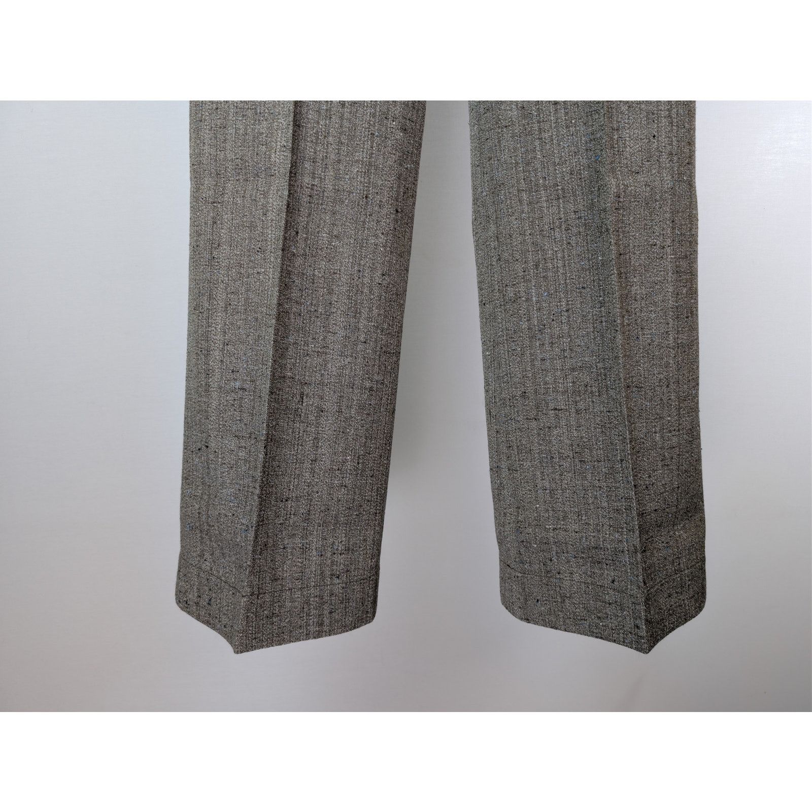Bottega Veneta o1rshd1 Knotted Melange Viscose Silk Flare Trousers Size US 36 / EU 52 - 4 Thumbnail