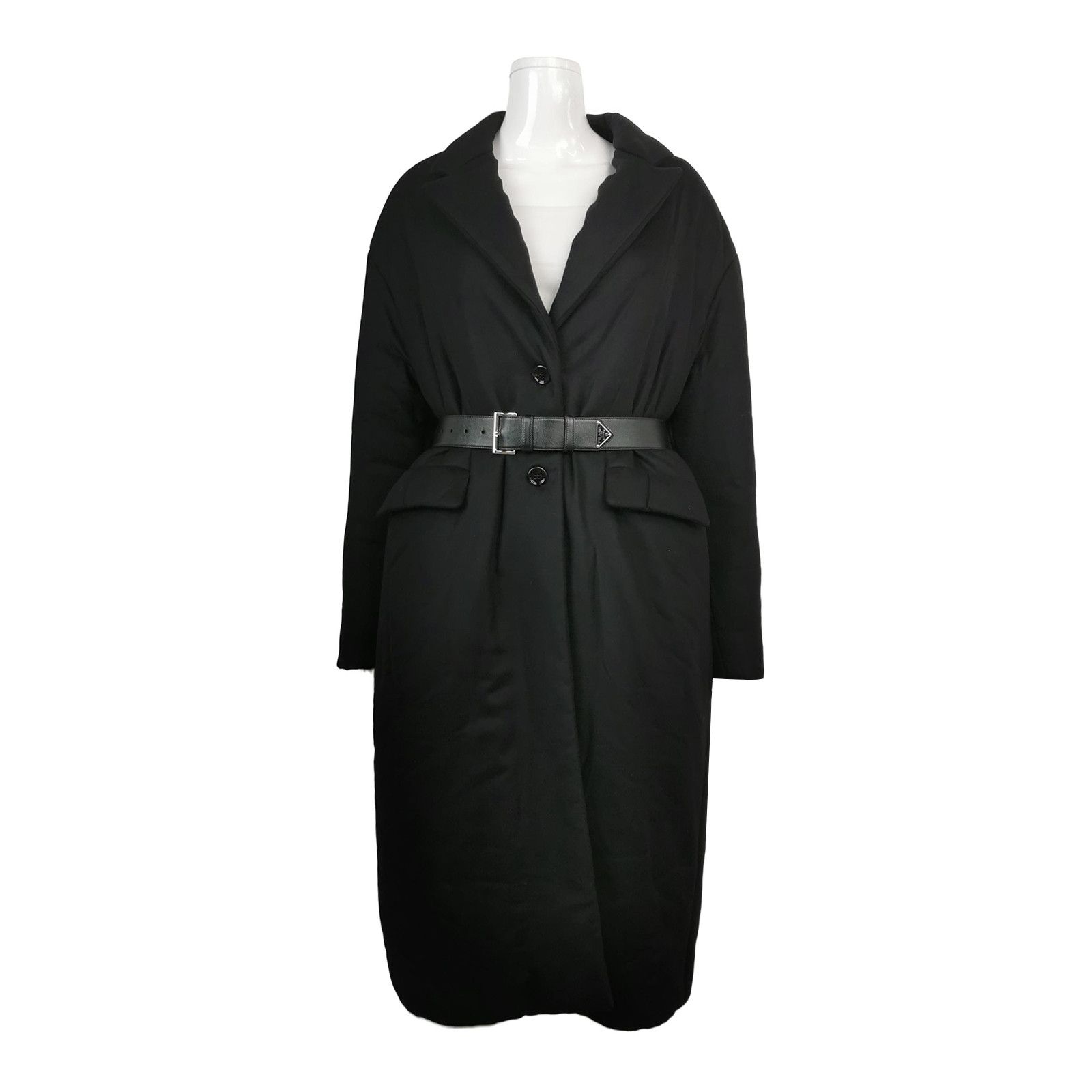 Prada Prada Cashmere Blend Belted Coat Size 42 Size M / US 6-8 / IT 42-44 - 1 Thumbnail