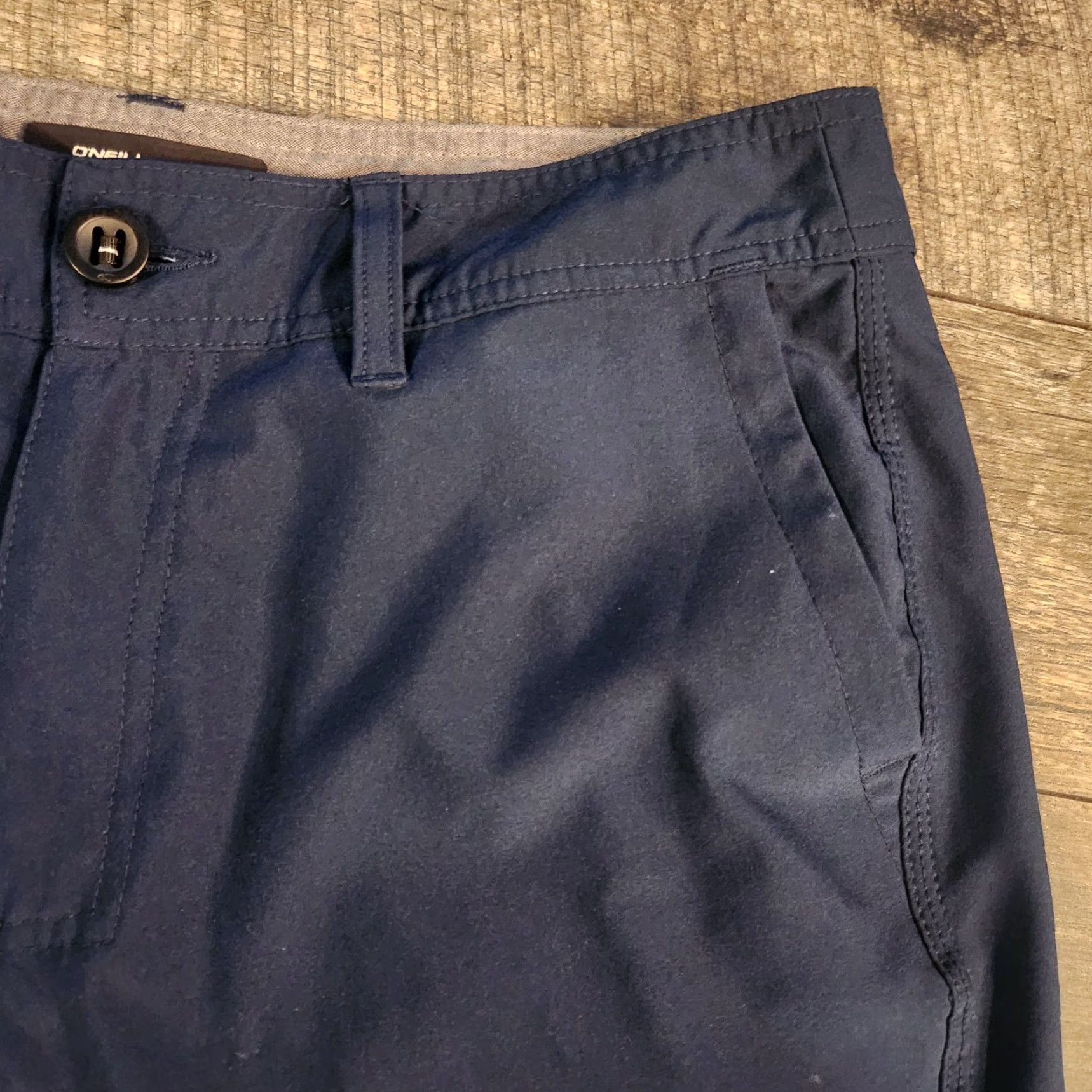 O'Neill VINTAGE? No. O’Neill Chino Shorts Mens 30 Lot Of 2 Navy Blue Beige Quick Dry Stretch Casual Size US 30 / EU 46 - 4 Thumbnail