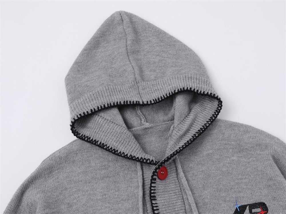 Vintage Men's retro loose casual knitted hooded sweater Size US M / EU 48-50 / 2 - 3 Thumbnail