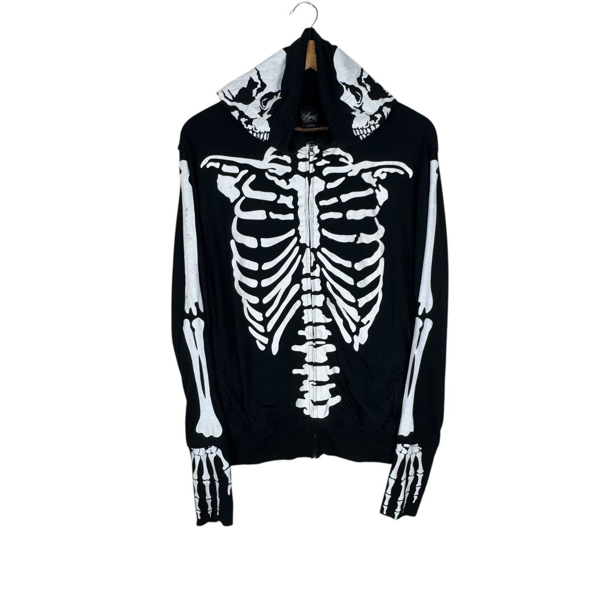 Japanese Brand ☀️AGENT SKELETON HOODIE ZIP SWEATER Size US M / EU 48-50 / 2 - 6 Thumbnail
