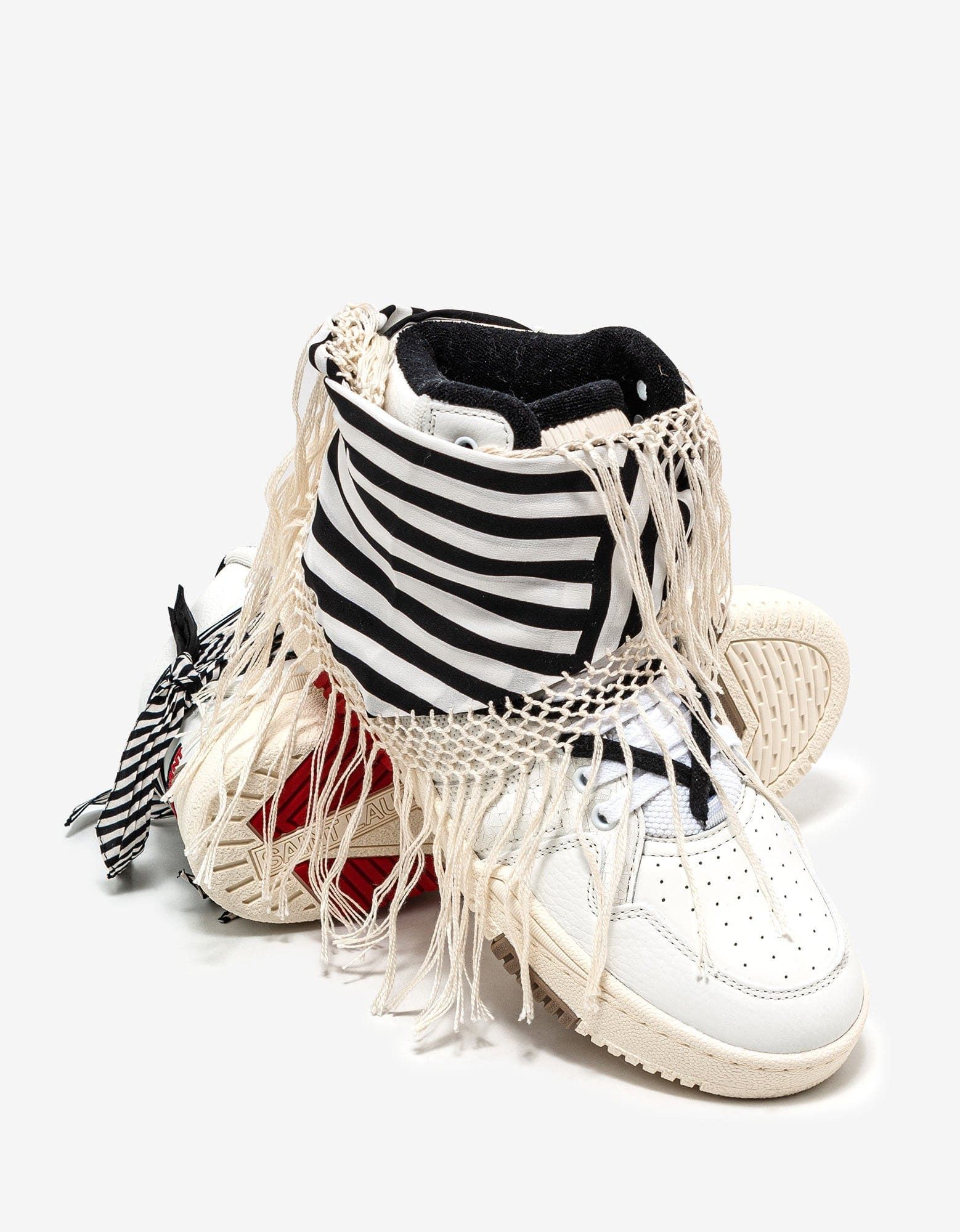 Saint Laurent Paris Saint Laurent Smith Bandana High Top Trainers Size US 7 / EU 40 - 7 Thumbnail