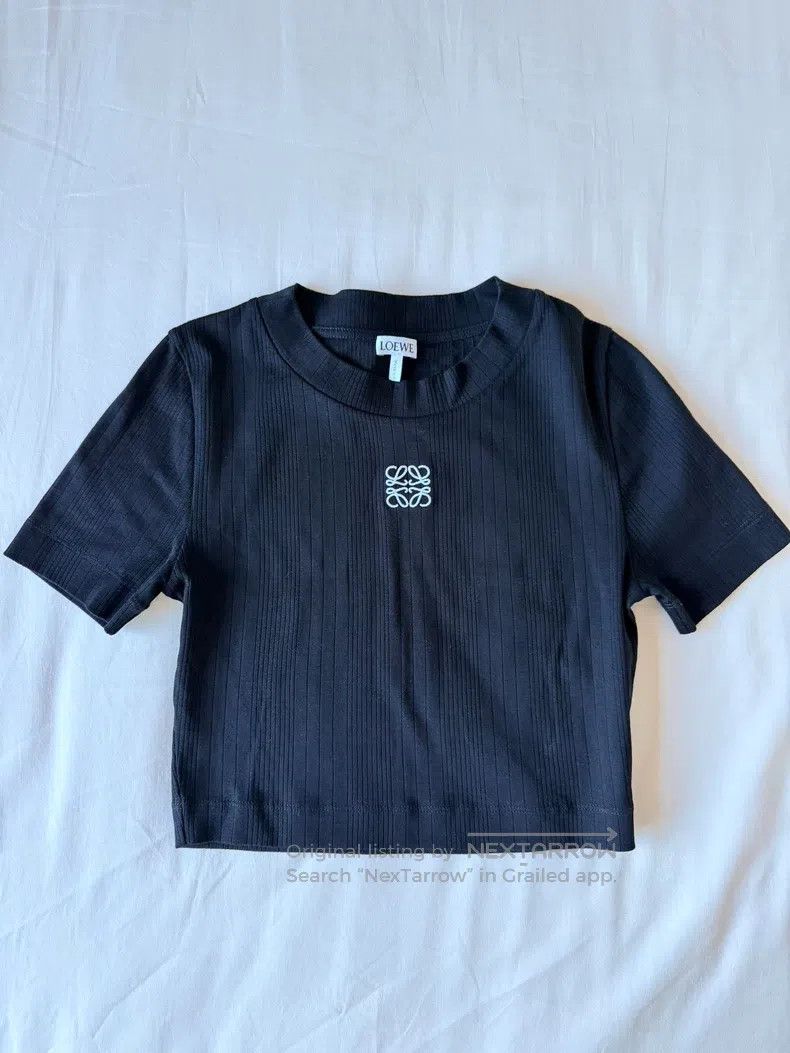 Loewe Loewe Short-length crew-neck short-sleeve T-shirt Size S / US 4 / IT 40 - 1 Thumbnail
