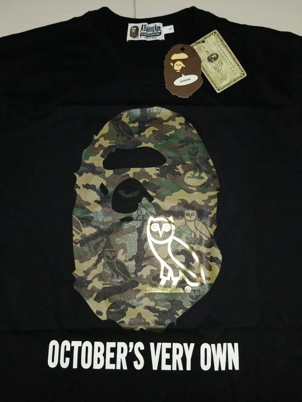 Bape × October's Very Own Bape Tee Size US XL / EU 56 / 4 - 1 Thumbnail