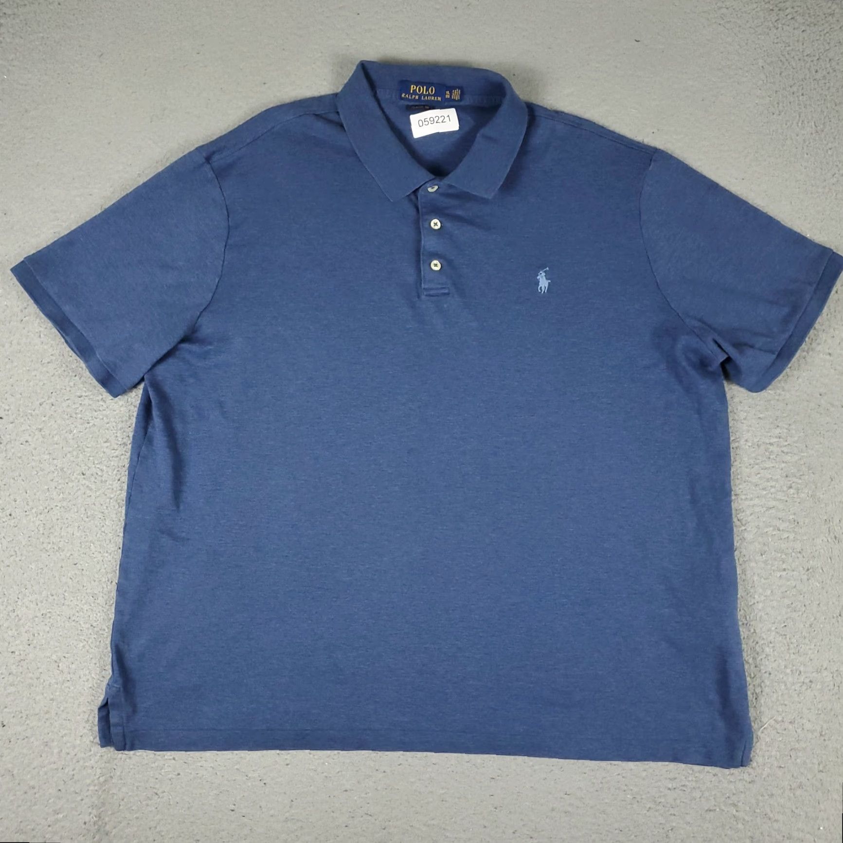 Ralph Lauren Vintage Ralph Lauren Polo Shirt Men XL Blue Solid Casual Short Sleeve Size US XL / EU 56 / 4 - 3 Thumbnail