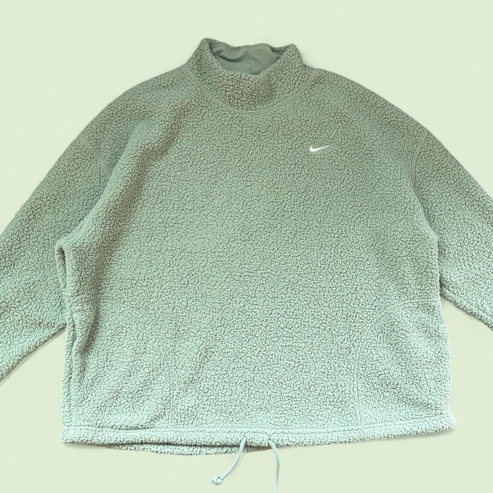 Nike Nike green Sherpa fleece sweatshirt Size L Size L / US 10 / IT 46 - 1 Thumbnail