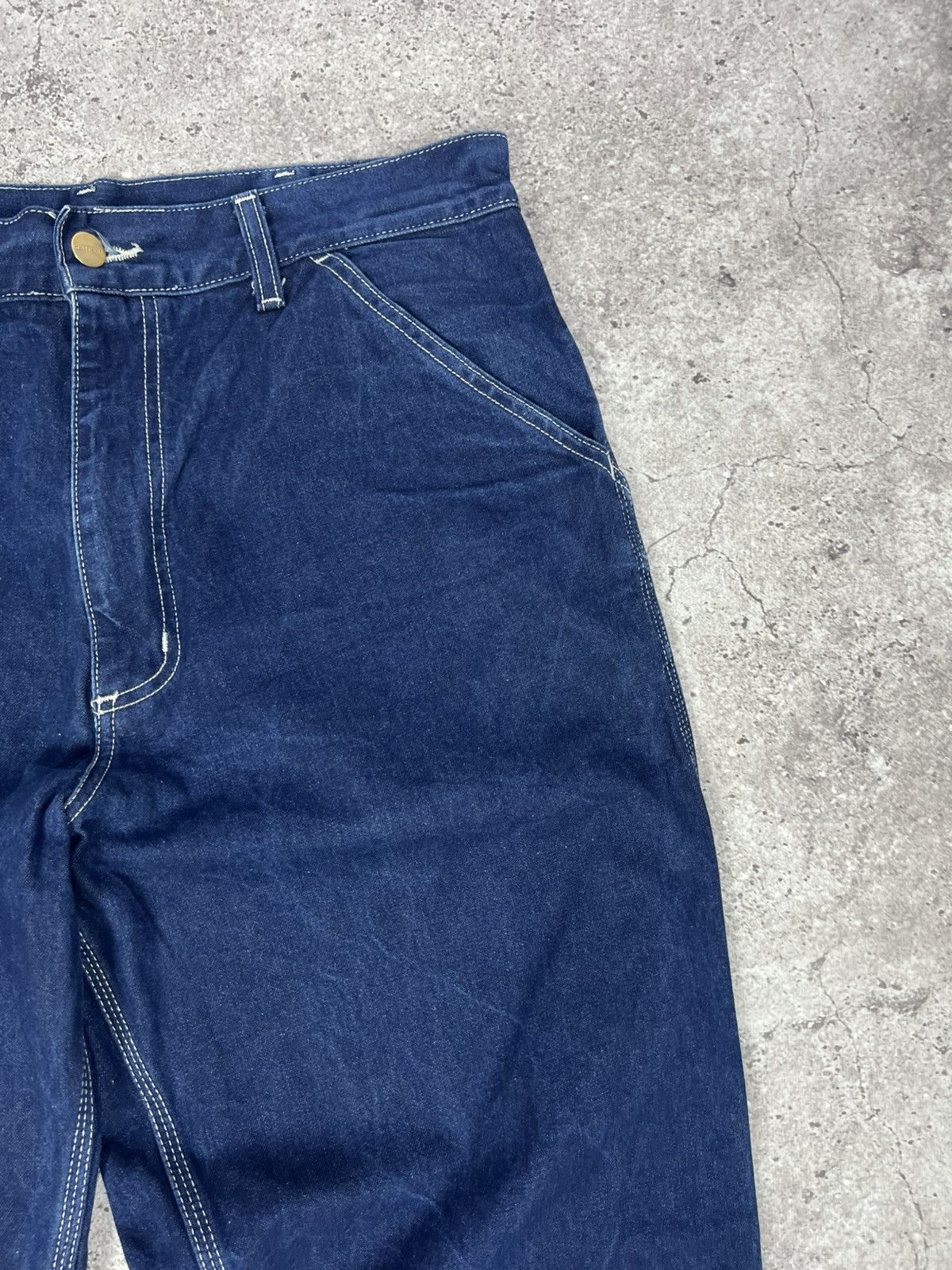 Carhartt Vintage Carhartt Denim Simple Pants 90s Blue Size US 33 - 11 Thumbnail