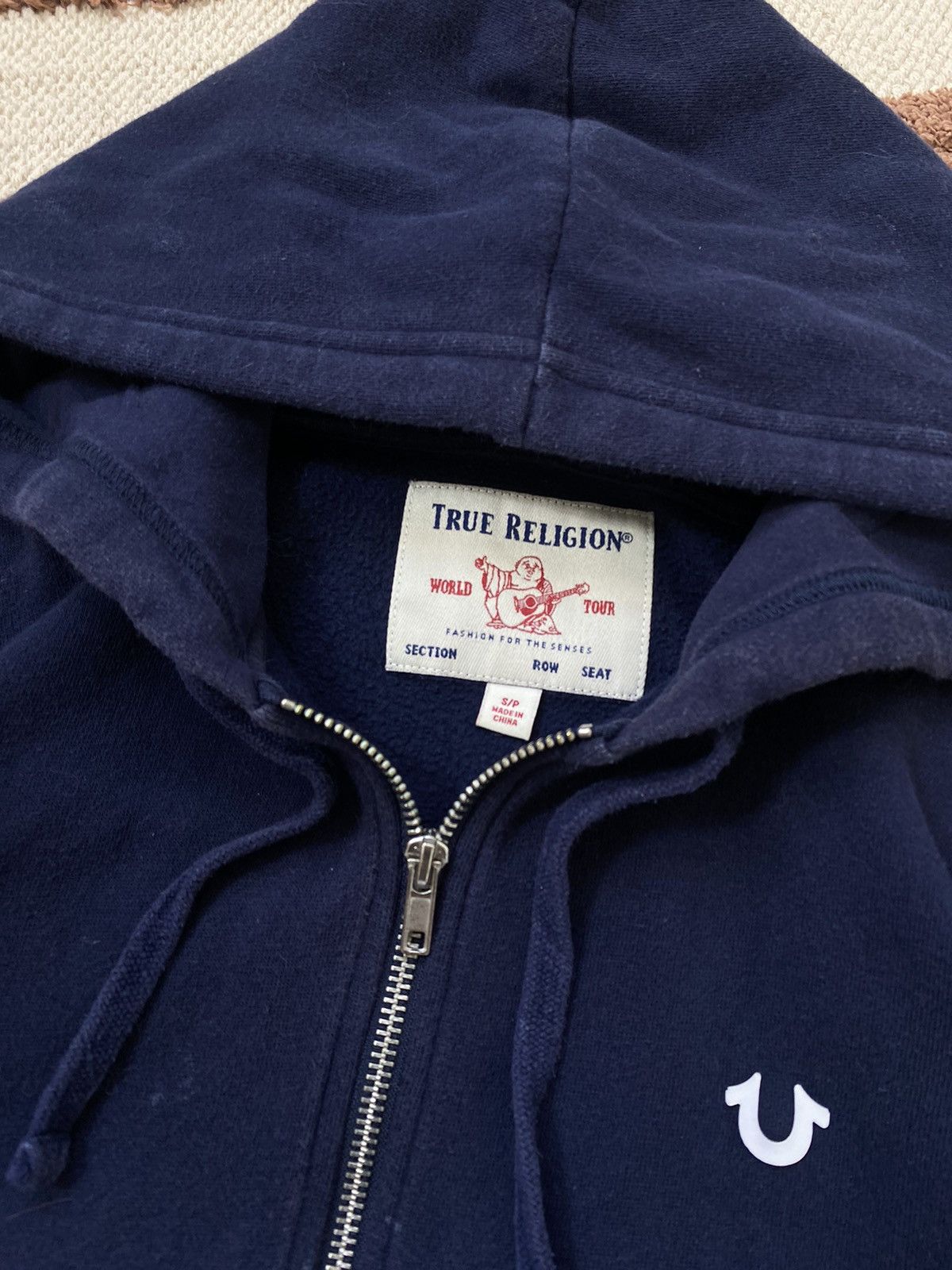 True Religion TRUE RELIGION BLUE BOXY FIT ZIP HOODIE Size S / US 4 / IT 40 - 3 Thumbnail