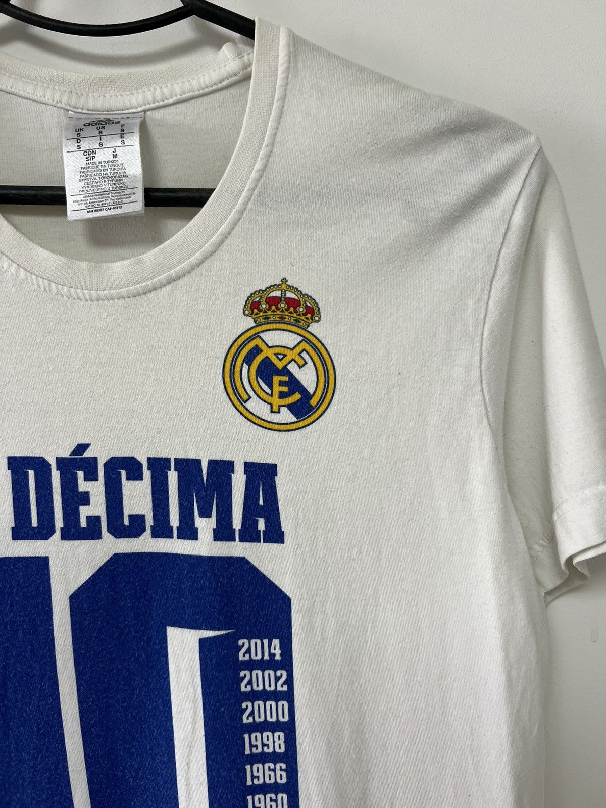 Adidas Real Madrid UCL Champions La Decima Training Adidas T shirt Size US S / EU 44-46 / 1 - 8 Thumbnail