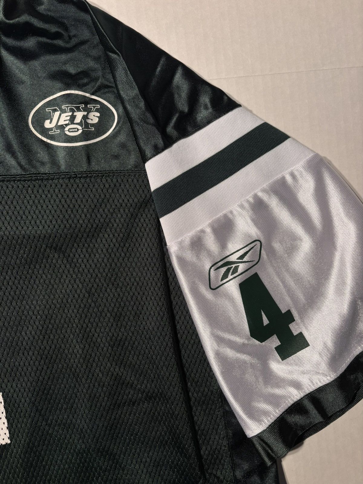 NFL Reebok On Field New York Jets Brett Favre #4 NFL Jersey XL Size US XL / EU 56 / 4 - 4 Thumbnail
