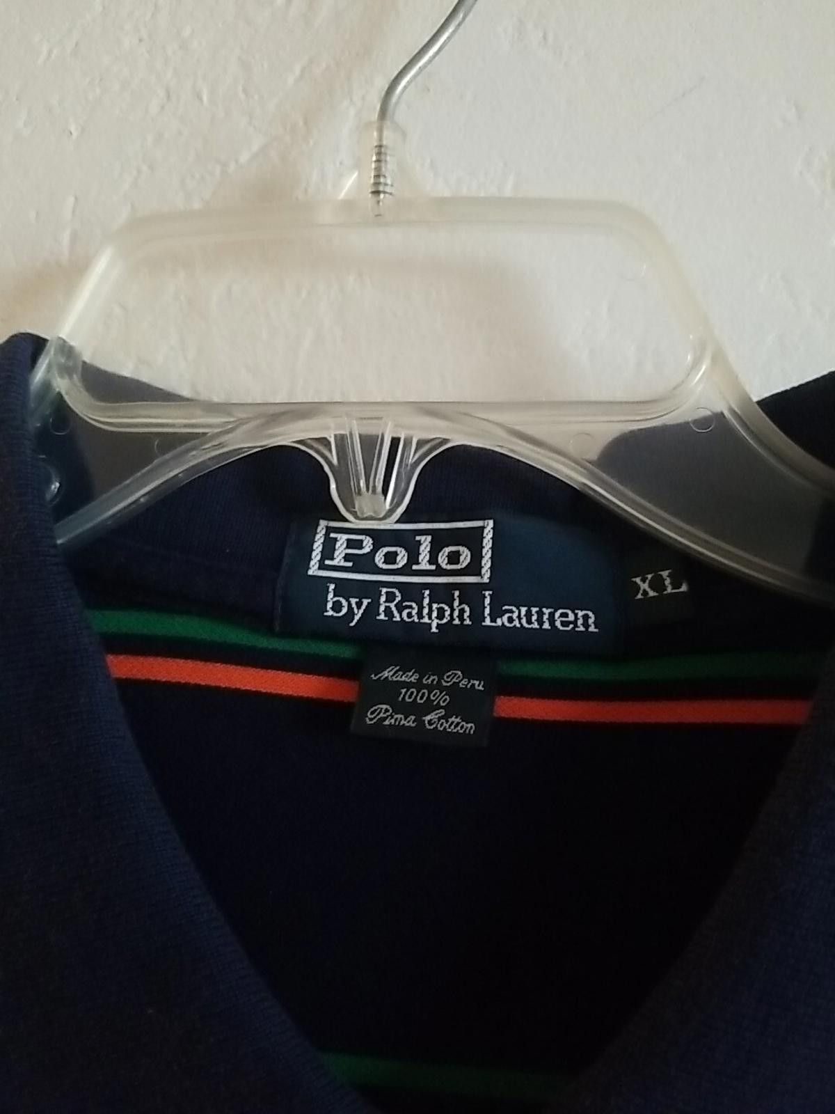 Polo Ralph Lauren Polo Ralph Lauren Mens XL Pima Cotton Polo Shirt LS Striped Size US XL / EU 56 / 4 - 4 Thumbnail