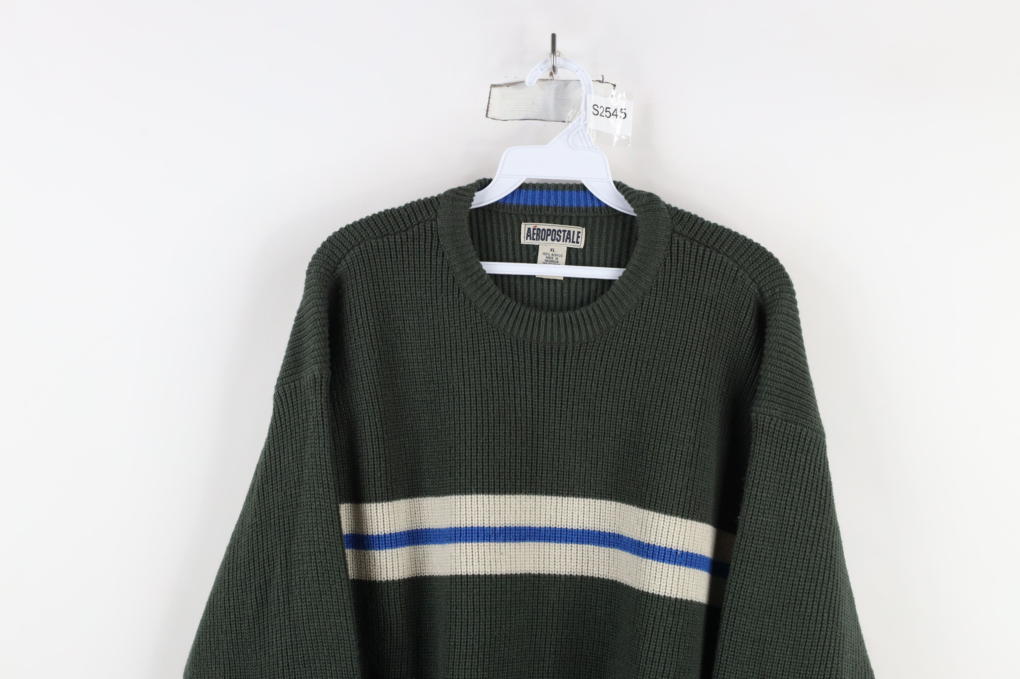 Aeropostale × Vintage Vintage 90s Aeropostale Chunky Ribbed Knit Crewneck Sweater Size US XL / EU 56 / 4 - 2 Thumbnail