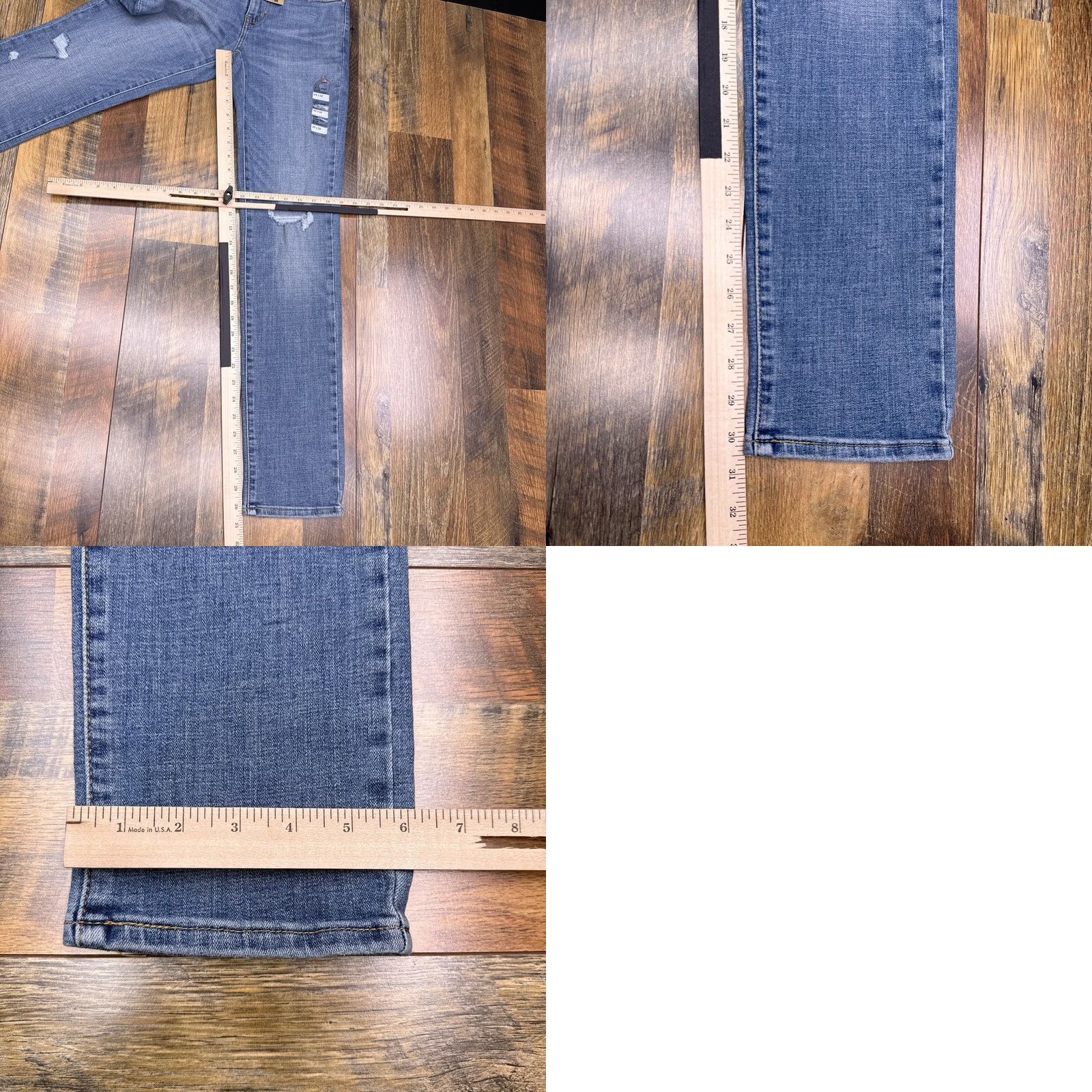 Levi's Levi's 724 High Rise Slim Straight Jeans Womens 25 Stretch Distressed 25x32 New Size 42" / US 20 - 10 Thumbnail