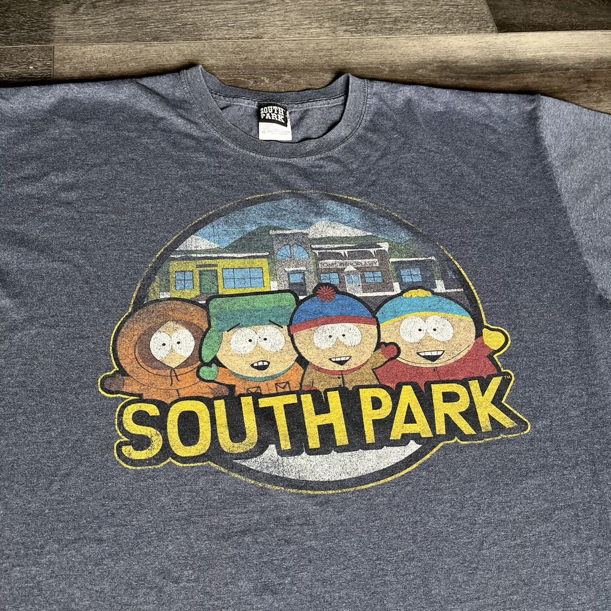 Cartoon Network × Vintage Vintage 2000s South Park Fifth Sun TV Cartoon Logo Tee Shirt Size US XL / EU 56 / 4 - 1 Thumbnail