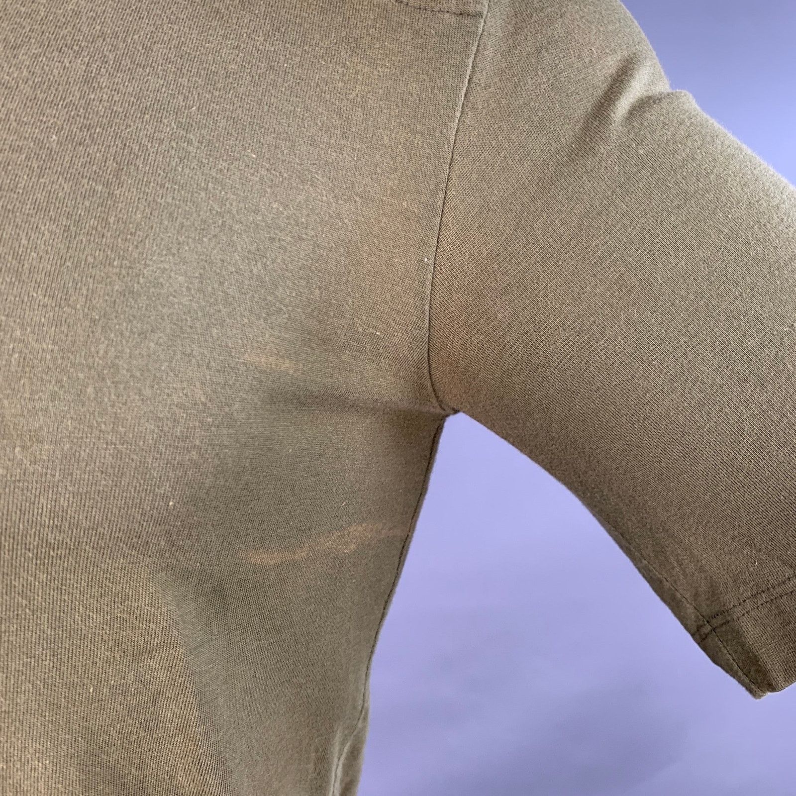 John Bartlett JOHN BARTLETT Size 38 Green Olive Cotton Crew Neck T-shirt Size US M / EU 48-50 / 2 - 4 Thumbnail