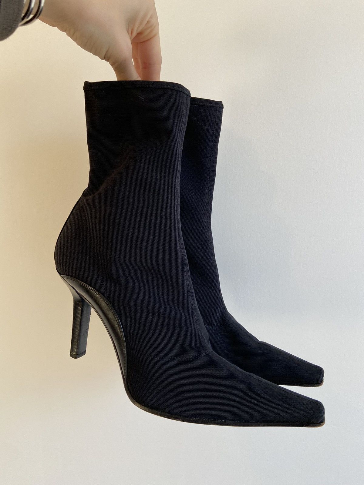 Sergio Rossi Sergio Rossi Milano Mesh Sock Boots Size US 7 / IT 37 - 14 Thumbnail