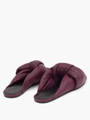 Balenciaga o1y0625 Flats in Plum Size US 7 / IT 37 - 3 Thumbnail