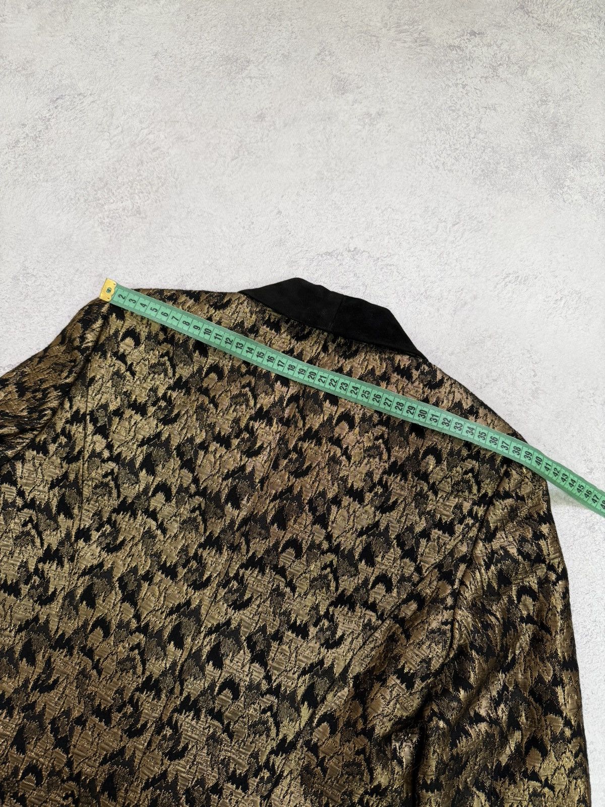 Sezane Sezane Womens Black Gold Jacquard Blazer Jacket Size 36 Size XS / US 0-2 / IT 36-38 - 15 Thumbnail