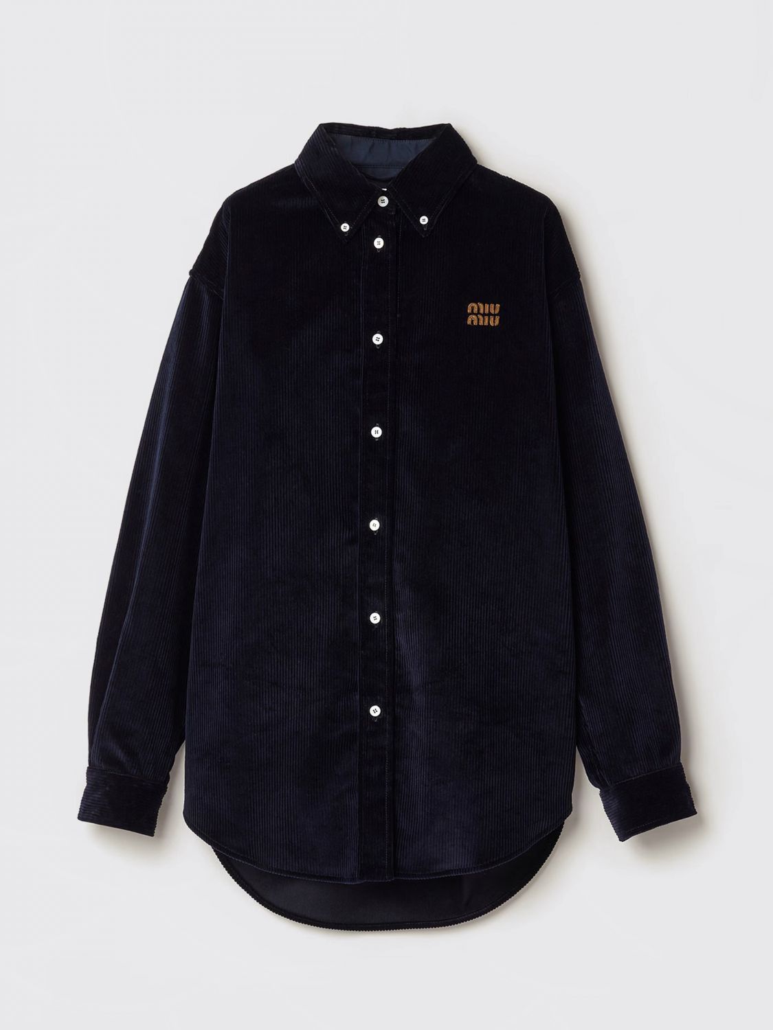 Miu Miu Miu Miu Shirt Woman Blue Size L / US 10 / IT 46 - 1 Preview