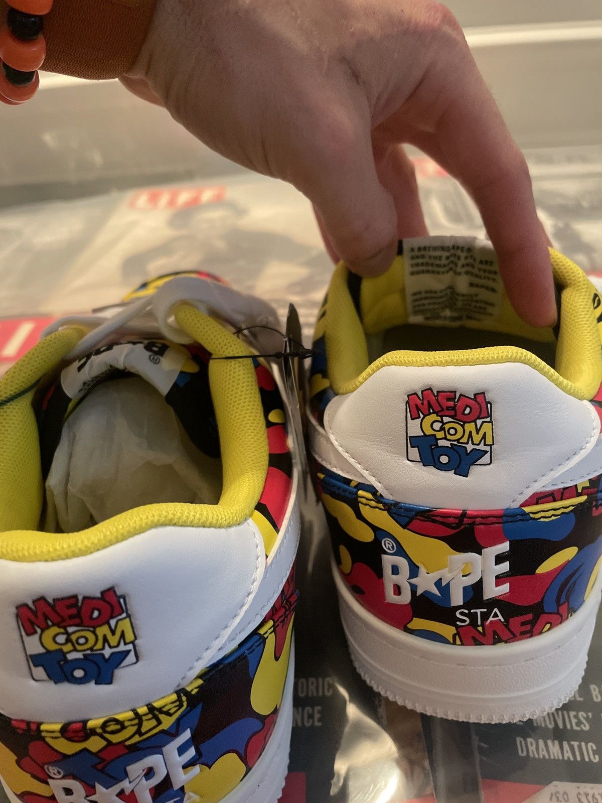 Bape Bapesta x Medicom Size US 10.5 / EU 43-44 - 9 Thumbnail
