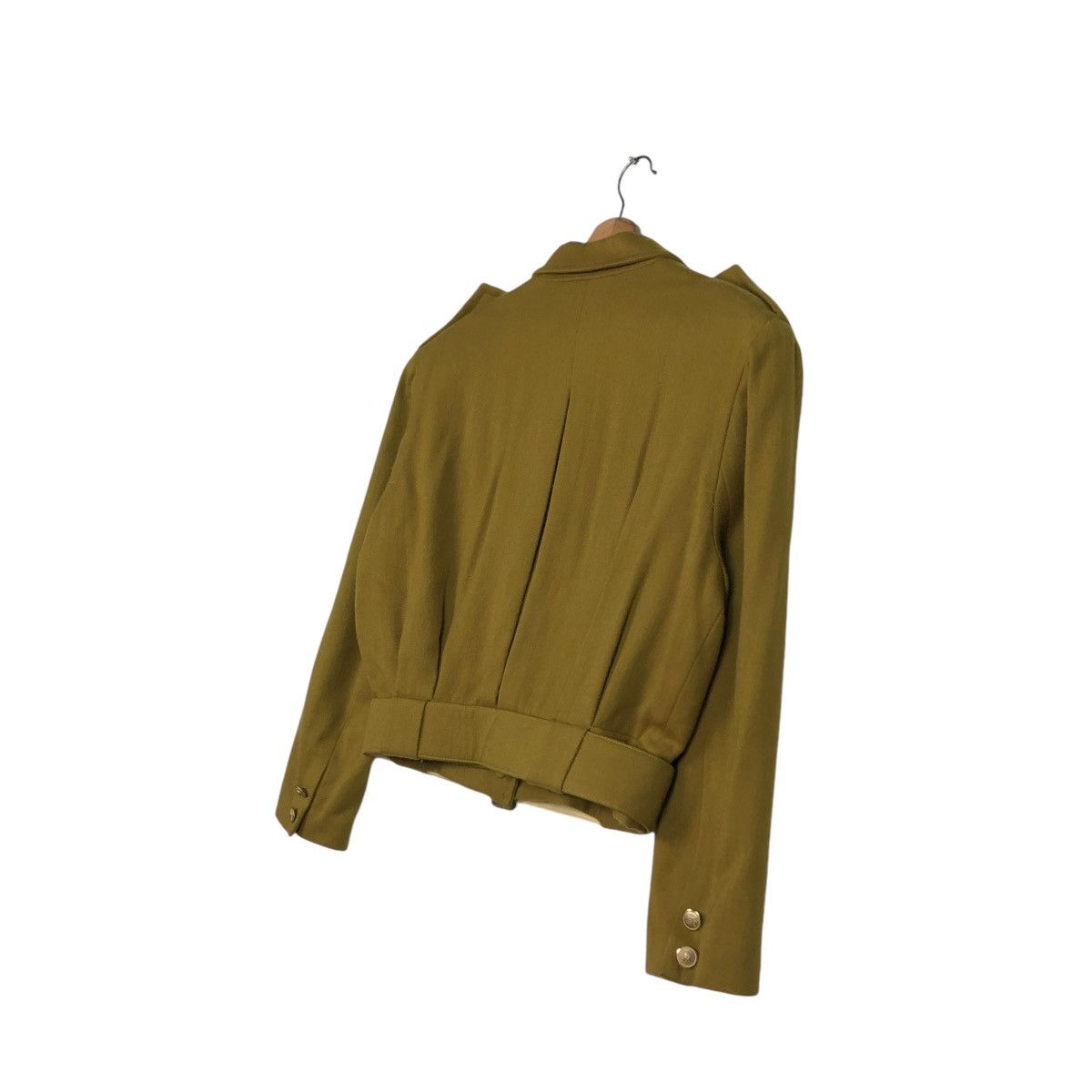 Vintage 🔥VINTAGE CROPPED BIKER JACKET WOOL CIVISK DOUBLE COLLAR Size US M / EU 48-50 / 2 - 12 Thumbnail
